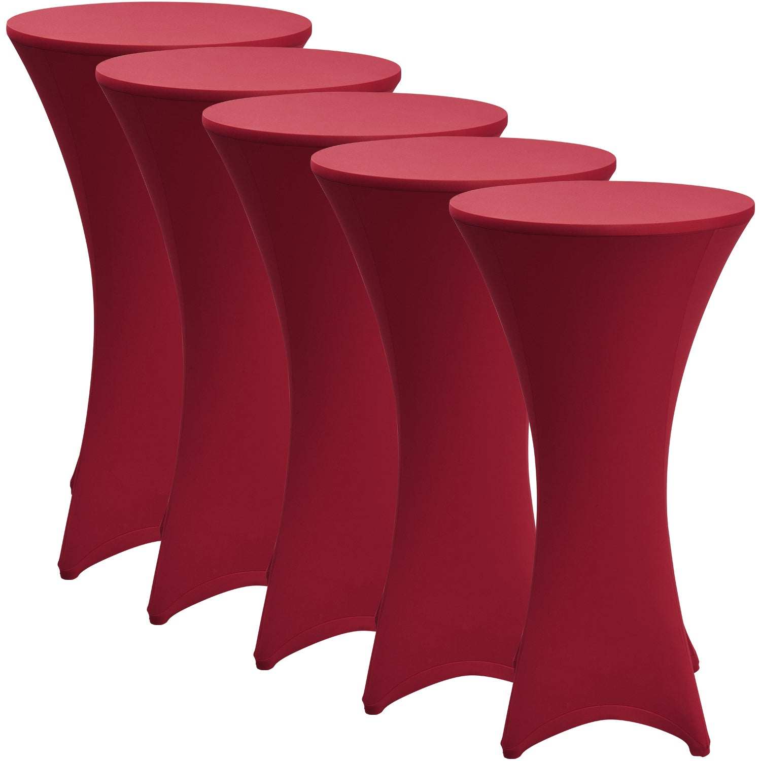 5er Set Beautissu Stehtischhusse Stella Ø60-70-80cm div. Farben