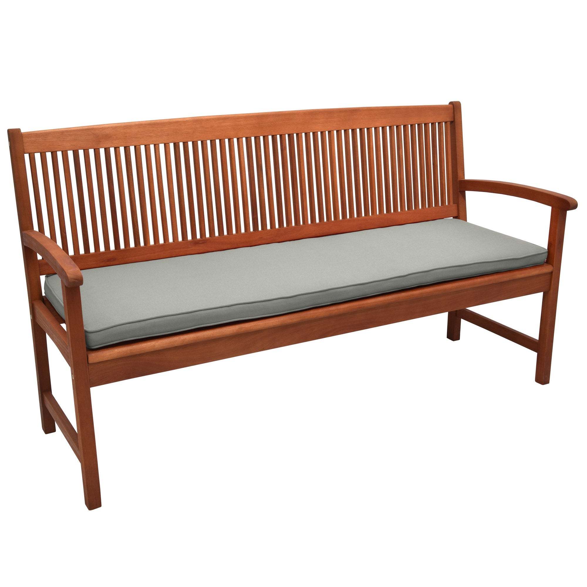 Beautissu Loft BK Bench Cushion on Wooden Garden Bench in Various Sizes and Colors