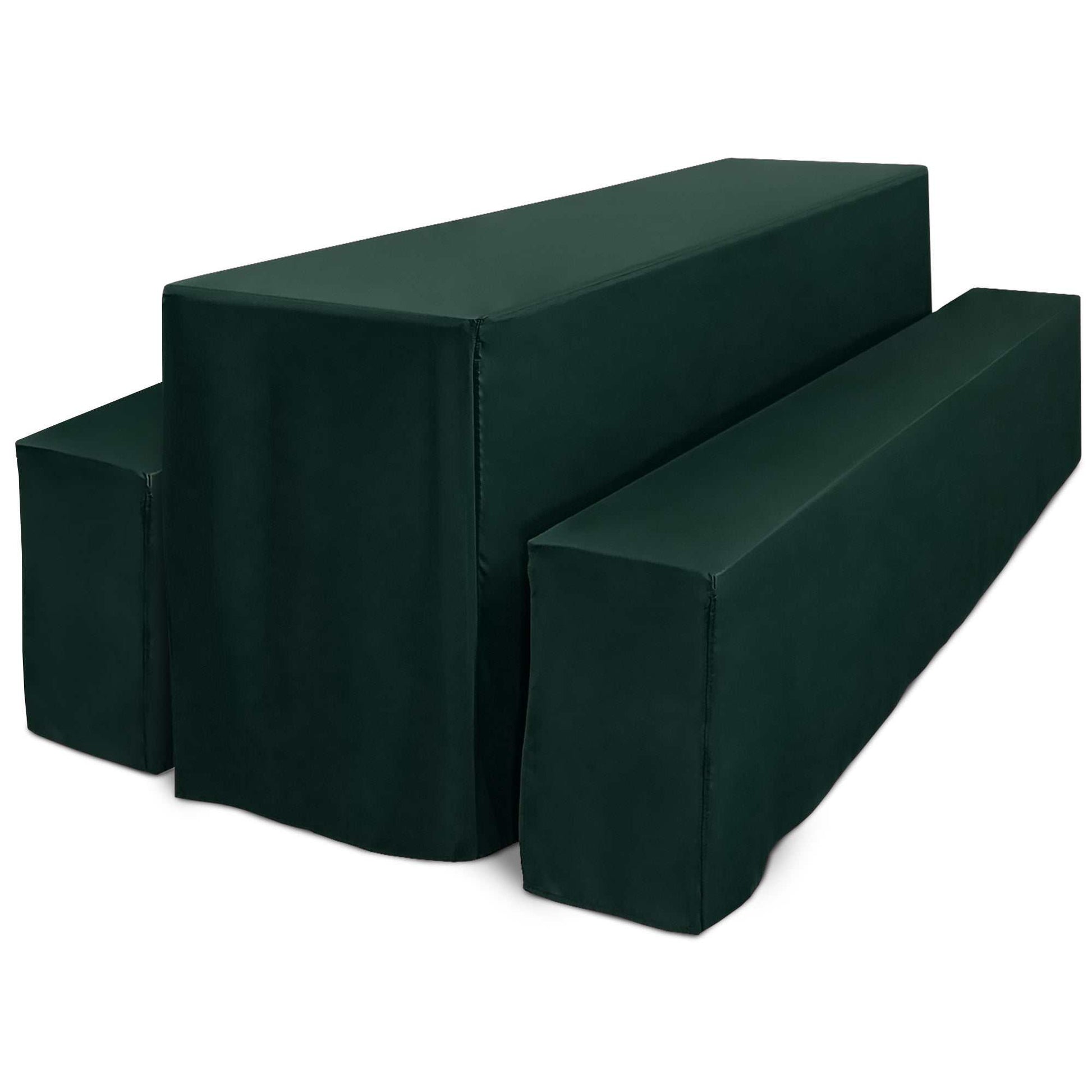 3er Set Beautissu Biertischhusse für Festzeltgarnitur, elegantes und pflegeleichtes Design für Gartenpartys und Events.