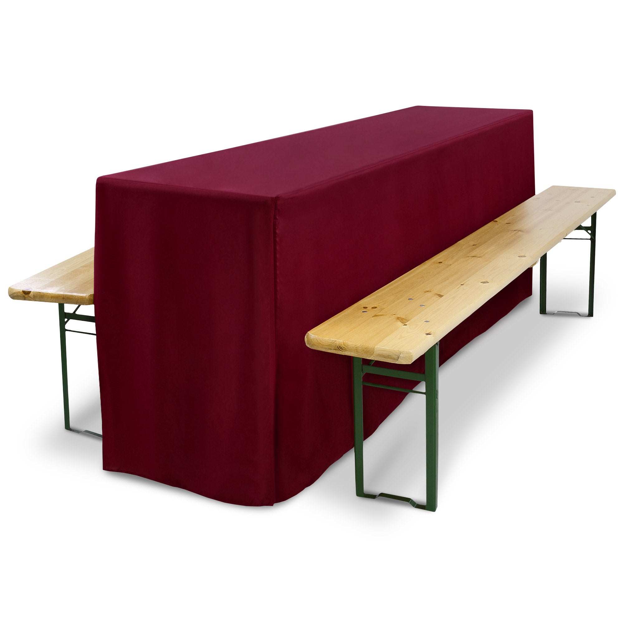 3er Set Beautissu Biertischhusse, festzeltgarnitur Abdeckung, 50x220cm, 70x220cm.