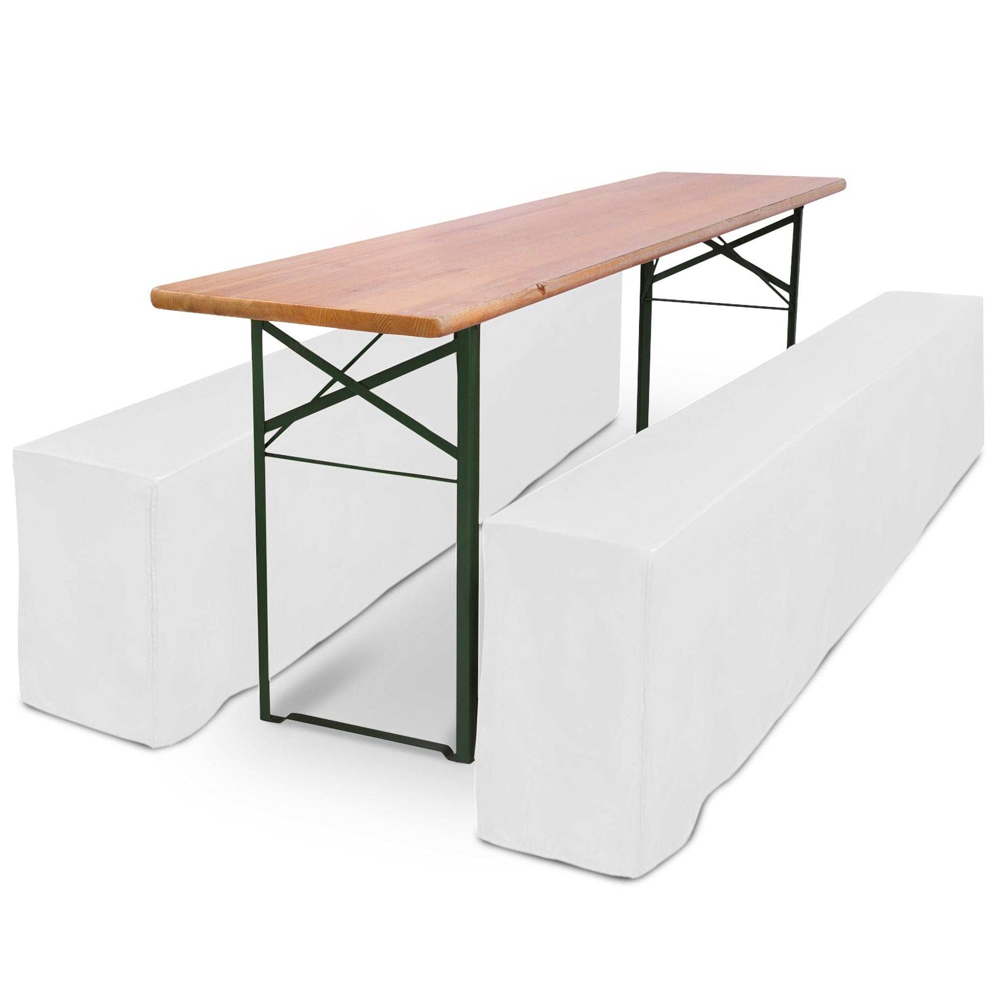 3-piece Beautissu Biertisch cover set for 50x220cm and 70x220cm tables.