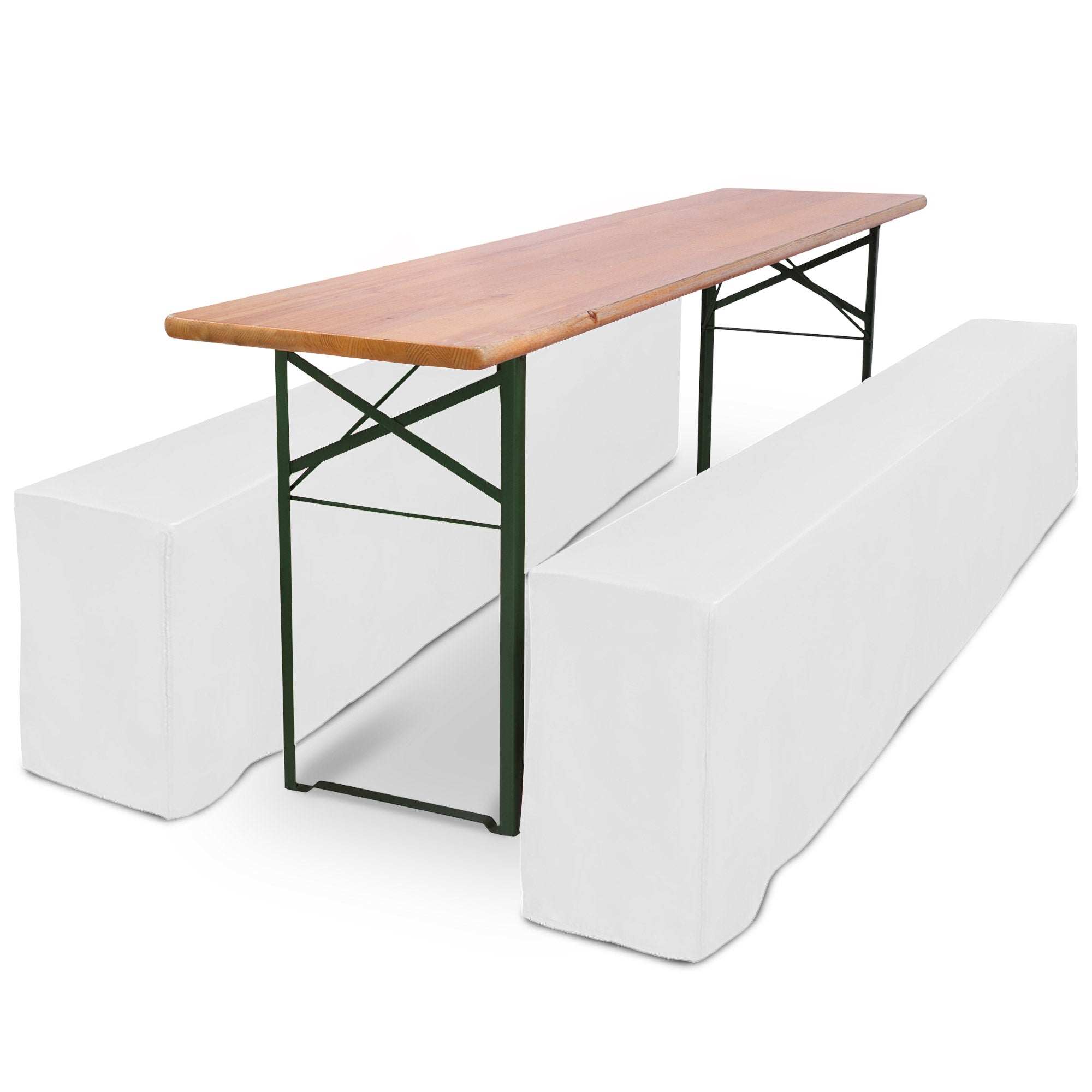 3-piece Beautissu Biertisch cover set for 50x220cm and 70x220cm tables.