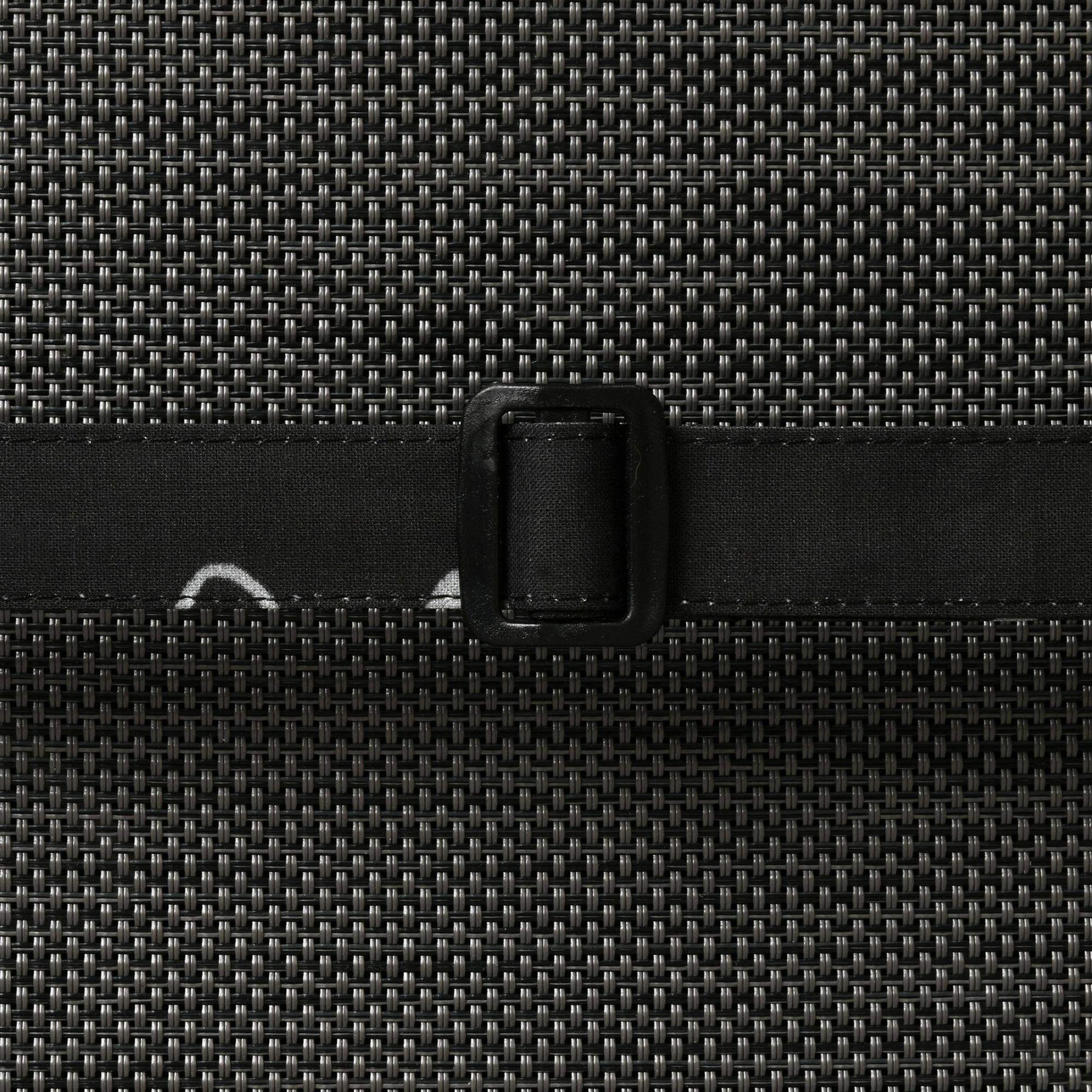 Beautissu Hochlehner Auflage in anthracite with secure fastening strap for garden chairs.