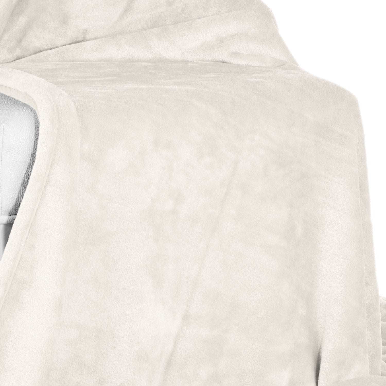 Beautissu XXL Tagesdecke Kuscheldecke Aurelia 220x240cm, Coral-Fleece, elegant, warm, versatile use.