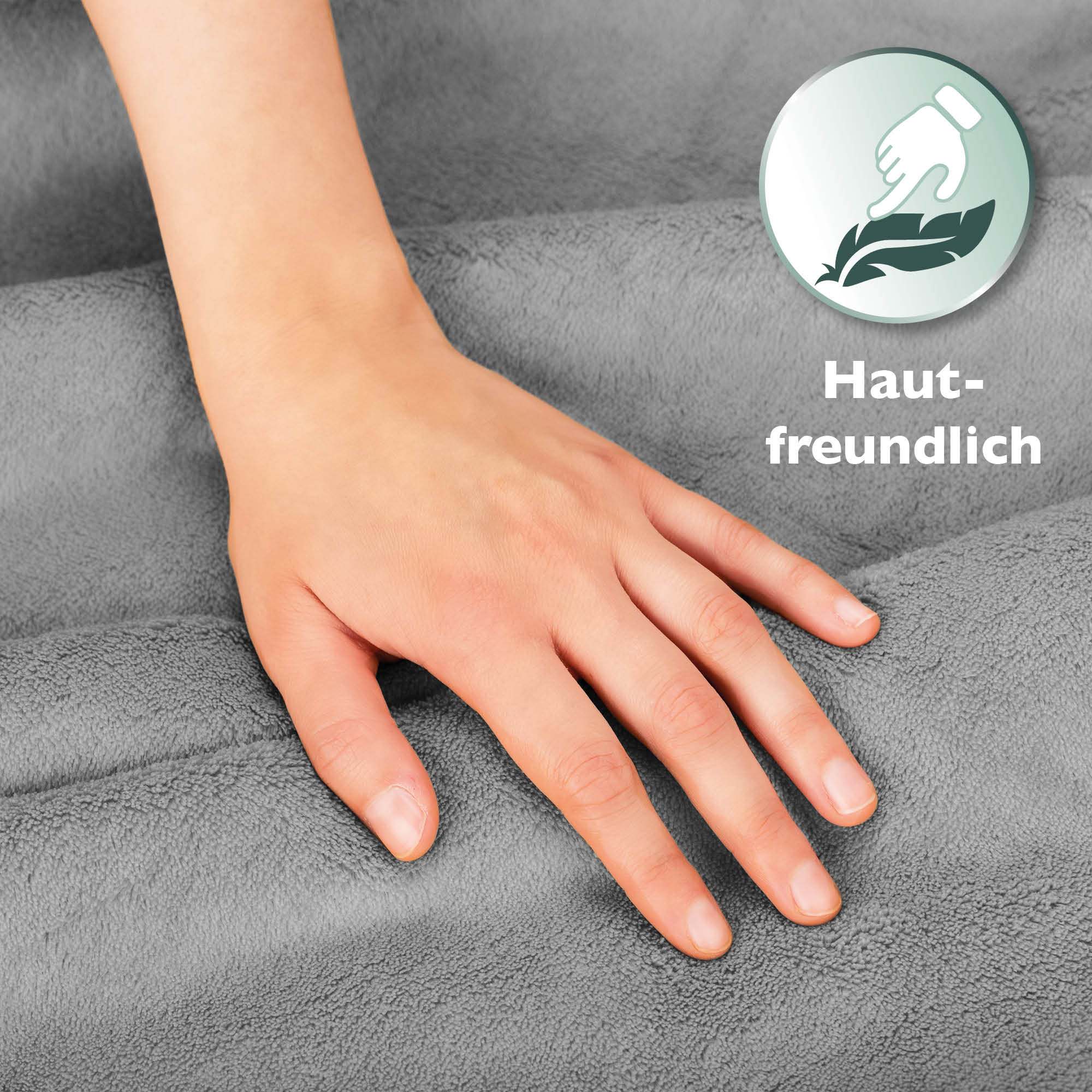 Hautfreundliche Beautissu Sherpa Kuscheldecke Alina, pflegeleicht und flauschig in div. Farben.