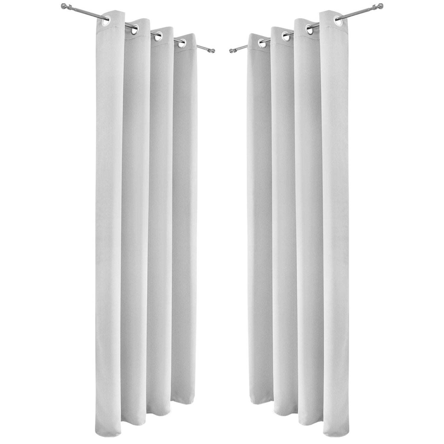 Beautissu Ösenschal Amelie blackout curtains, 2-piece set in various colors, made of 100% polyester with eyelet hanging.
