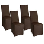 Beautissu 4er Set Stretch Stuhlhusse Leona für Bankettstühle, edles Design, pflegeleicht, verschiedene Farben, hoher Sitzkomfort.