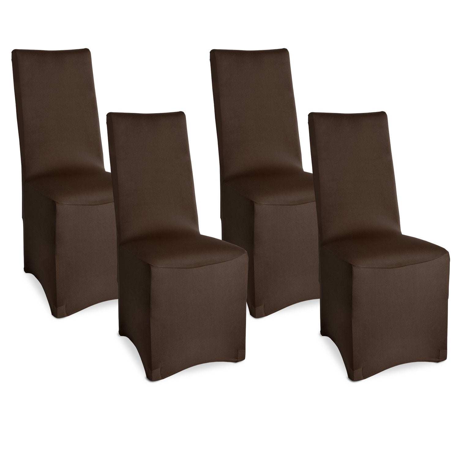 Beautissu 4er Set Stretch Stuhlhusse Leona für Bankettstühle, edles Design, pflegeleicht, verschiedene Farben, hoher Sitzkomfort.