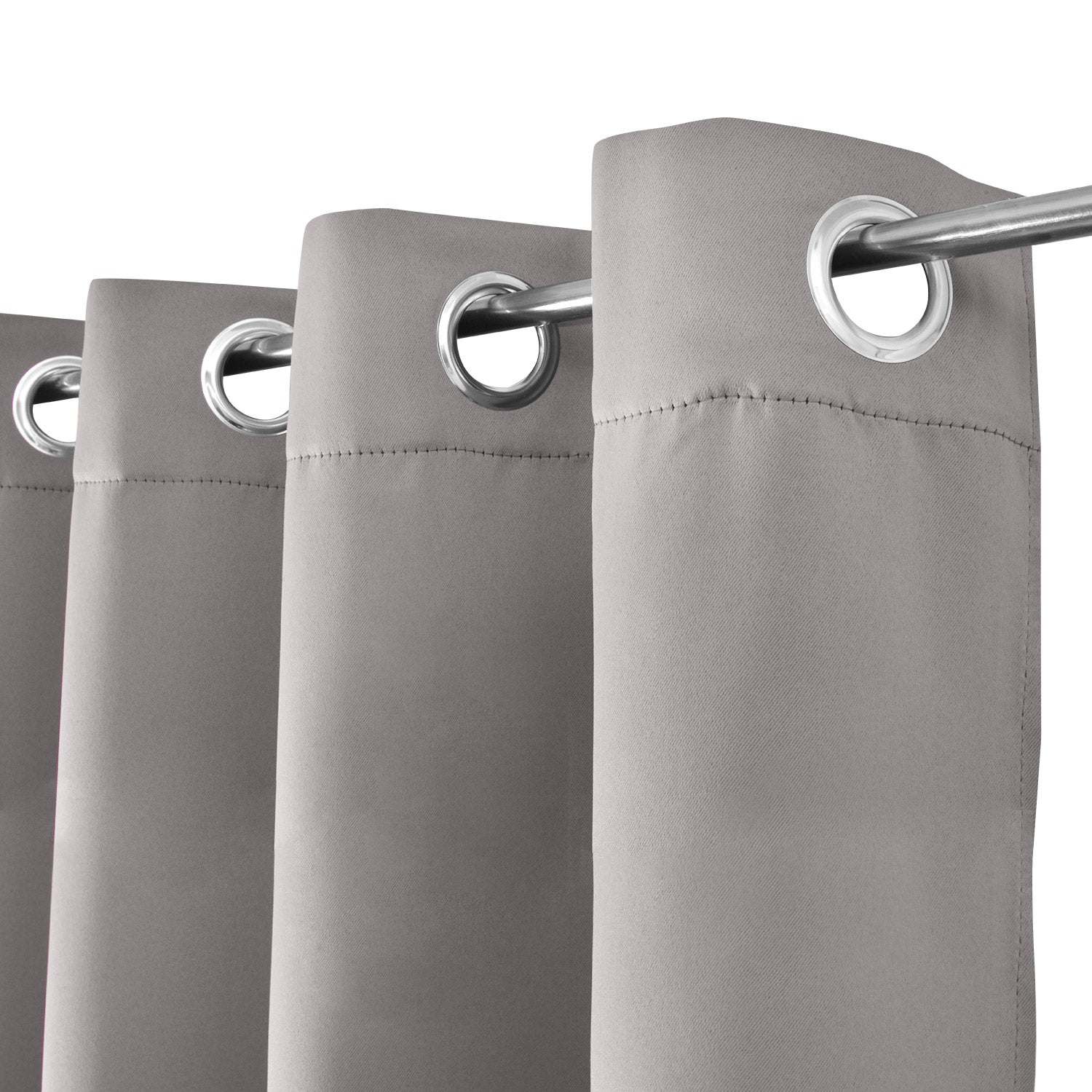 Beautissu Ösenschal Amelie blackout curtains, durable metal eyelets, 100% light-blocking, elegant finish.