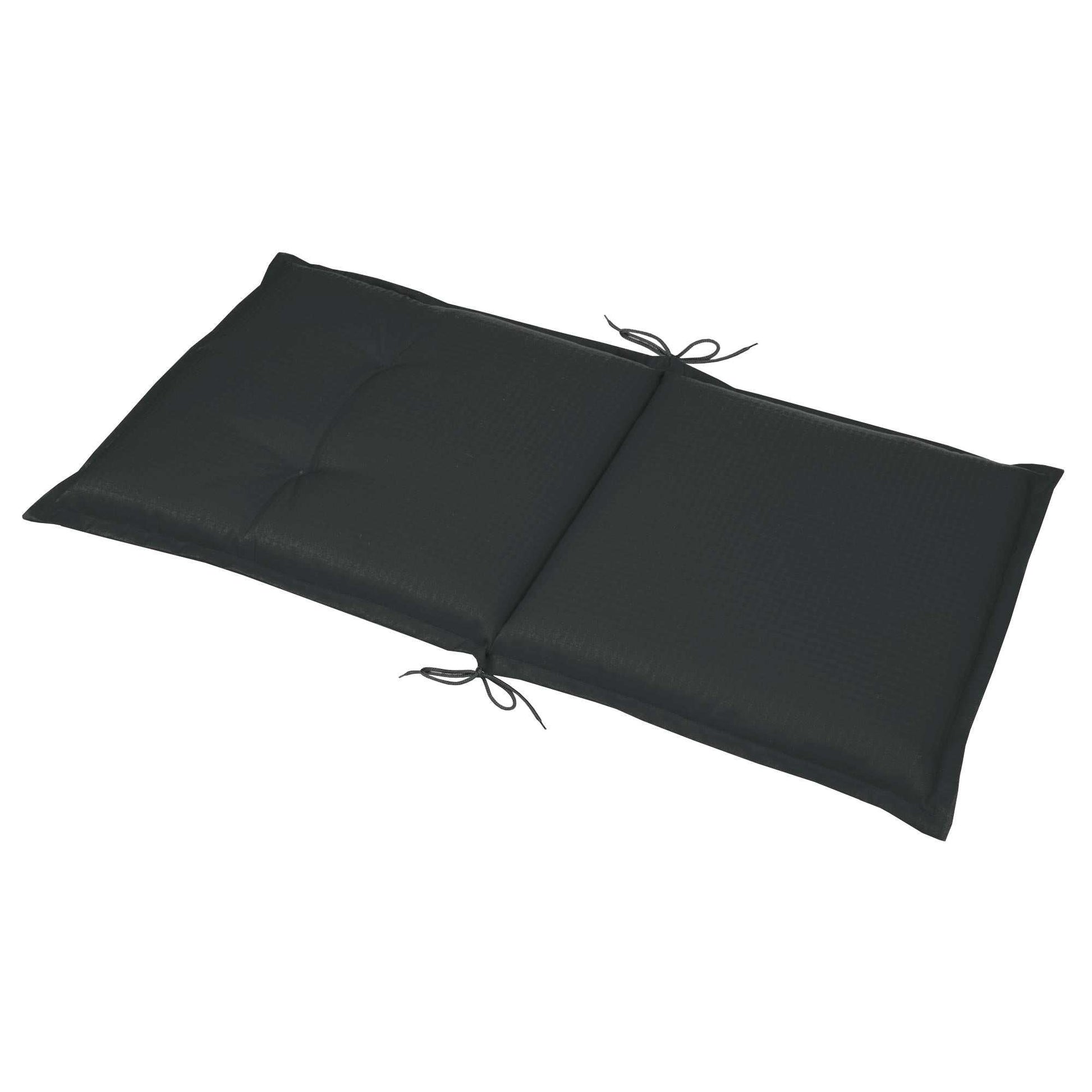 Beautissu Base NL garden chair cushion 100x50x6 cm, durable and stylish with secure fastening straps.