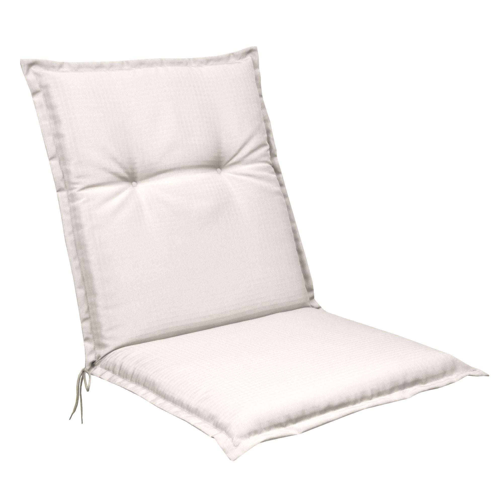 Beautissu Base NL garden chair cushion, 100x50x6 cm, elegant and comfortable, with secure fastening straps, in various colors.