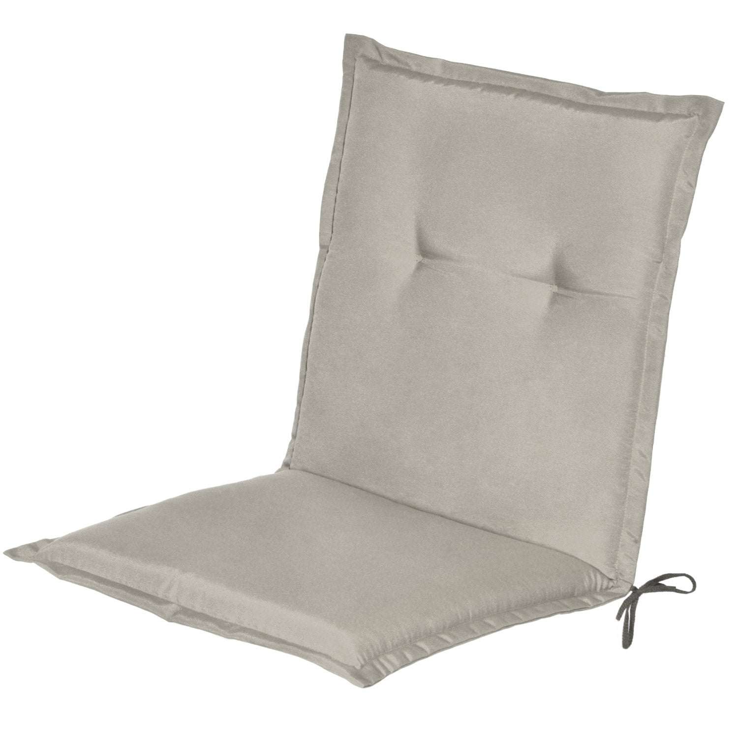 Beautissu Loft NL Niederlehner cushion 100x50x6 cm in grey with tie straps.