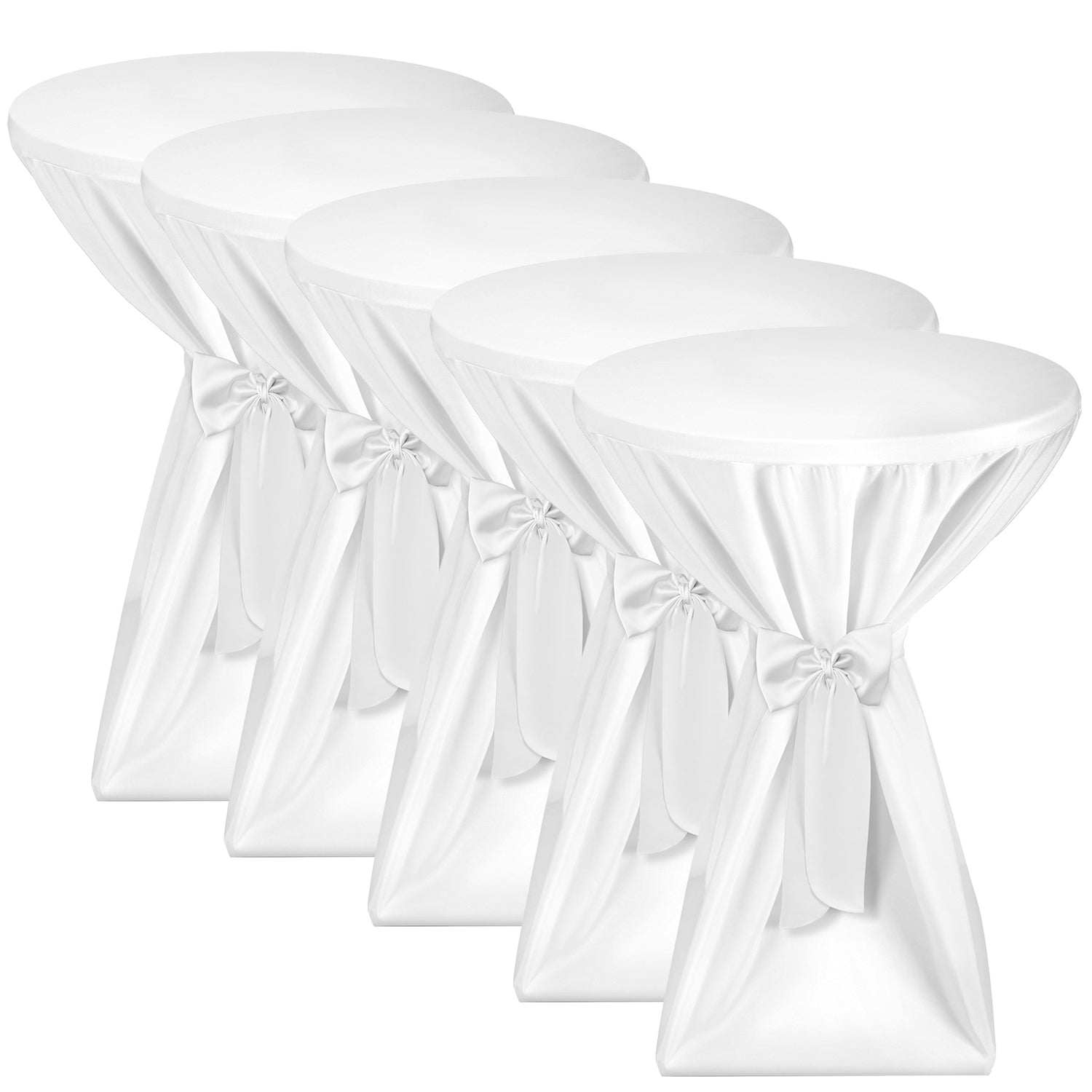 5er Set Beautissu Premium Stehtischhusse Ø60/70/80 cm div. Farben