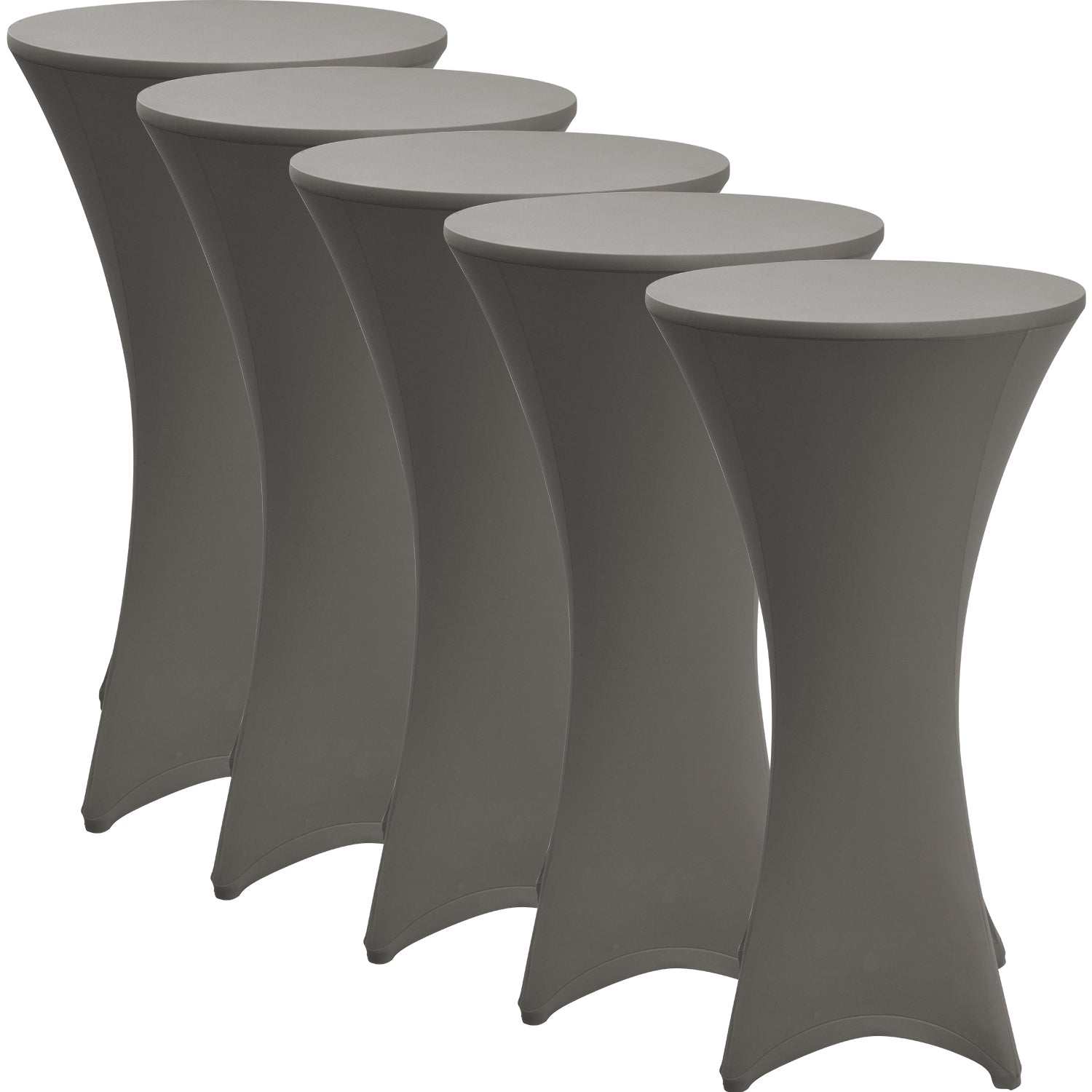 5er Set Beautissu Stehtischhusse Stella Ø60-70-80cm div. Farben