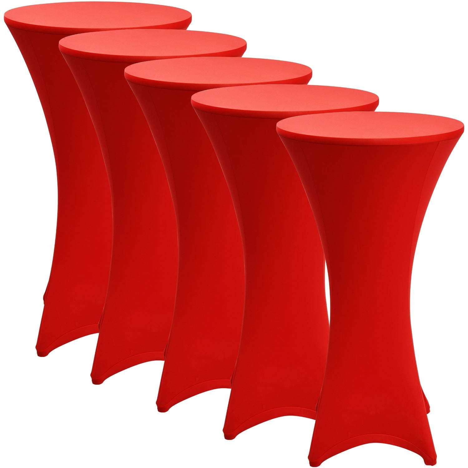 5er Set Beautissu Stehtischhusse Stella Ø60-70-80cm div. Farben