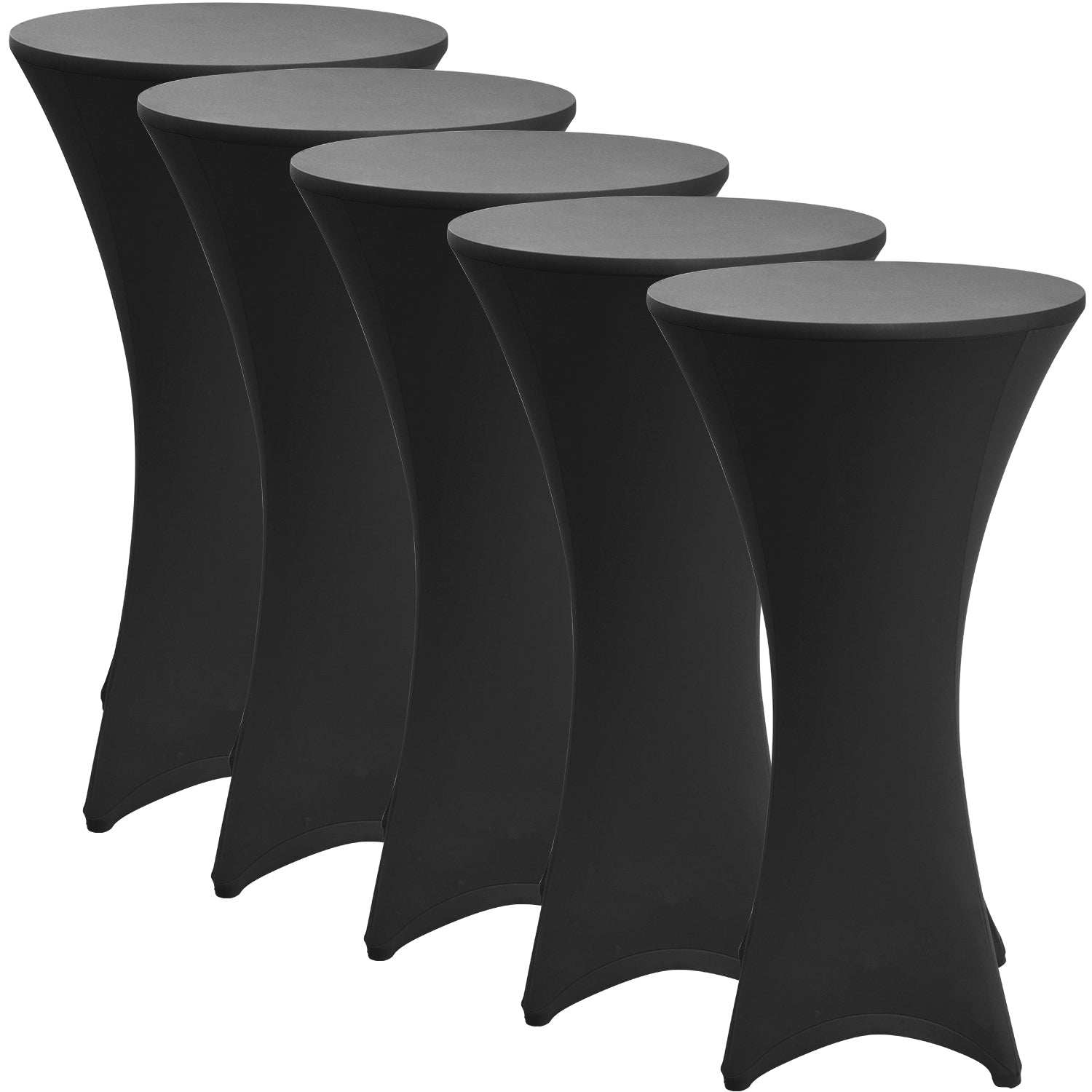 5er Set Beautissu Stehtischhusse Stella Ø60-70-80cm div. Farben