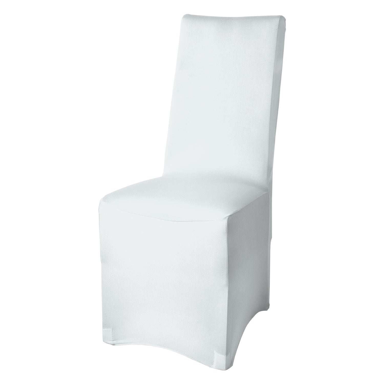 Beautissu Leona Stretch universal banquet chair cover in various colors.