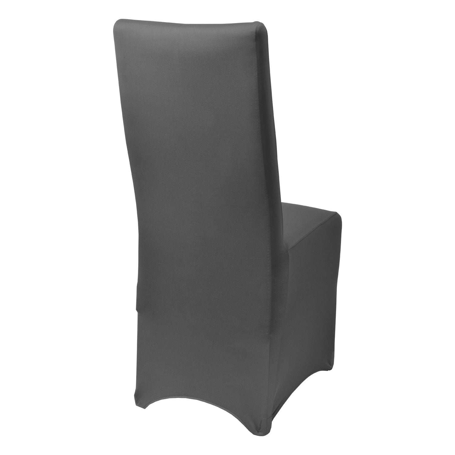 Beautissu Leona Stretch universal chair cover, elegant banquet style, durable polyester with elastic, fits various chair sizes.