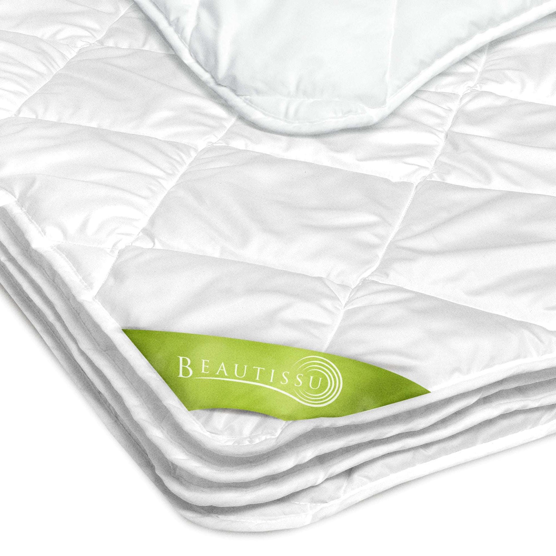 Beautissu BeauNuit SD summer duvet with quilted design and microfiber, suitable for allergy sufferers.