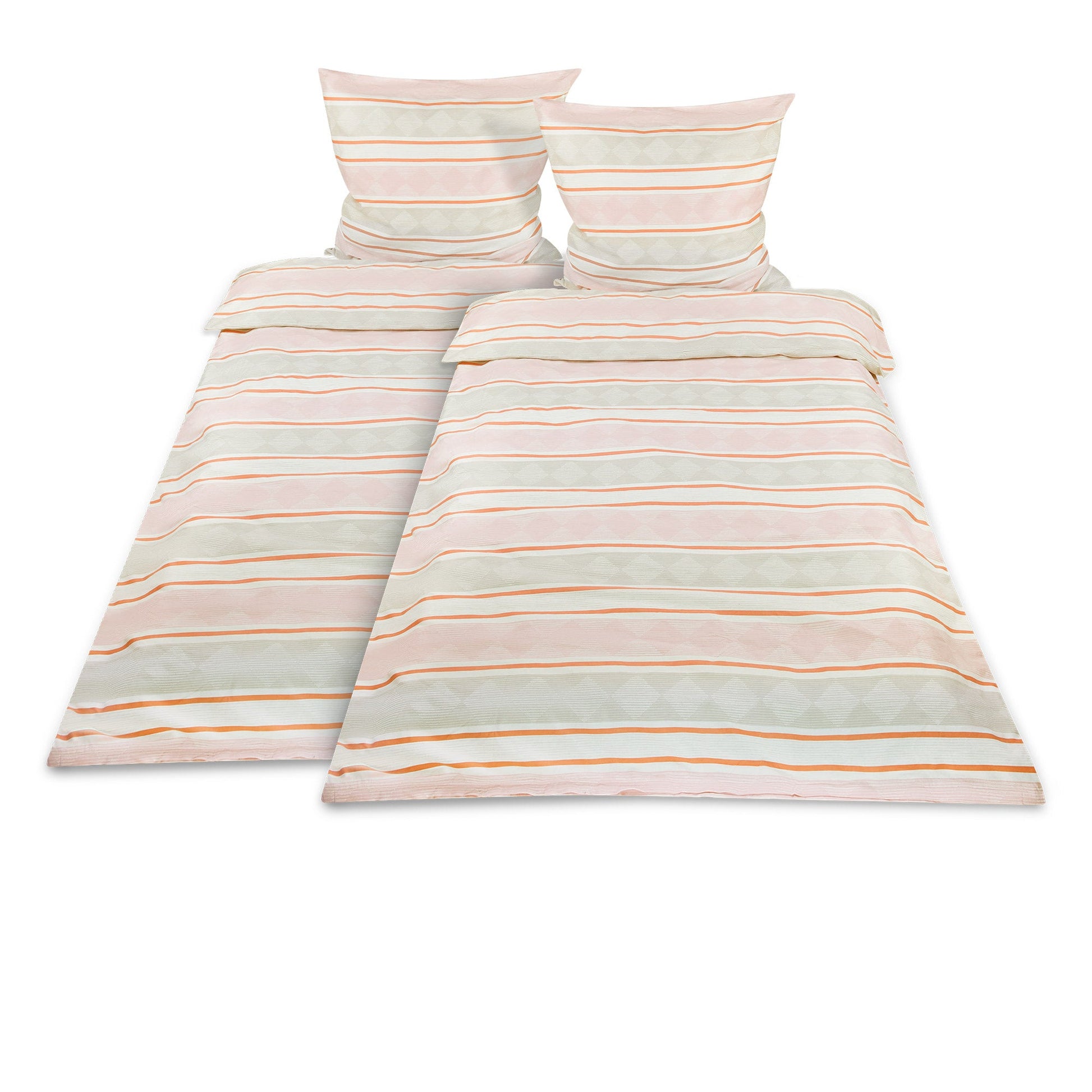 2er Set Beautissu Biber Bettwäsche 135x200cm/155x220cm with Kissenbezug 80x80cm, 100% cotton, temperature-regulating, breathable, and OEKO TEX-certified.