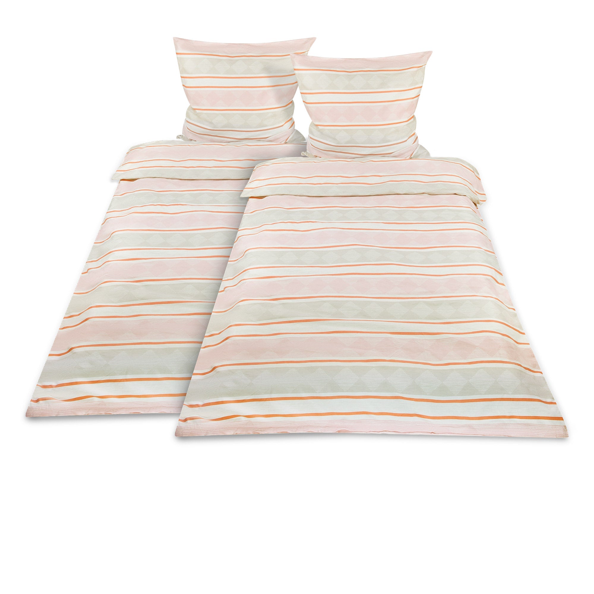 2er Set Beautissu Biber Bettwäsche 135x200cm/155x220cm with Kissenbezug 80x80cm, 100% cotton, temperature-regulating, breathable, and OEKO TEX-certified.