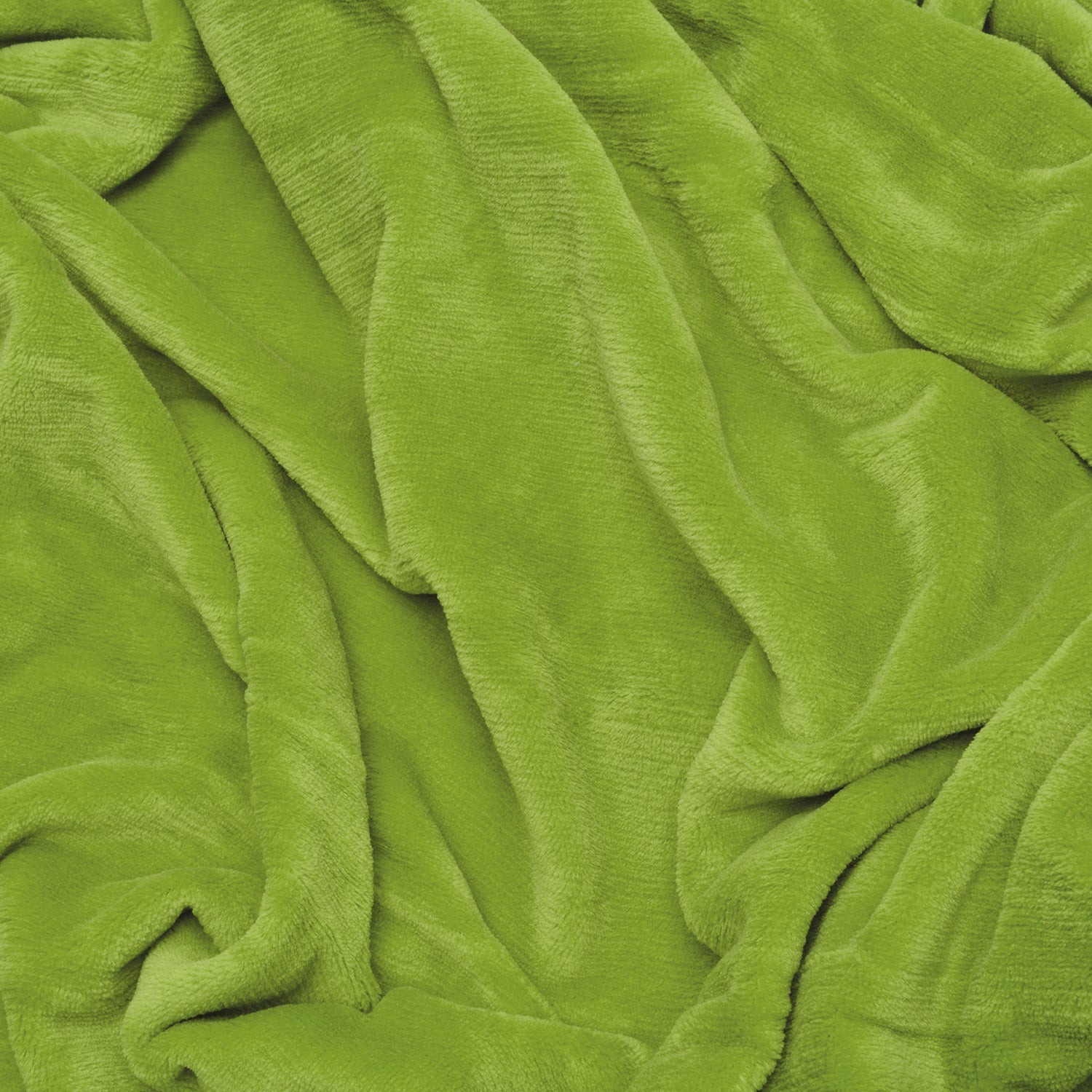 Beautissu XL Tagesdecke Kuscheldecke Aurelia 150x200cm in soft green coral-fleece.