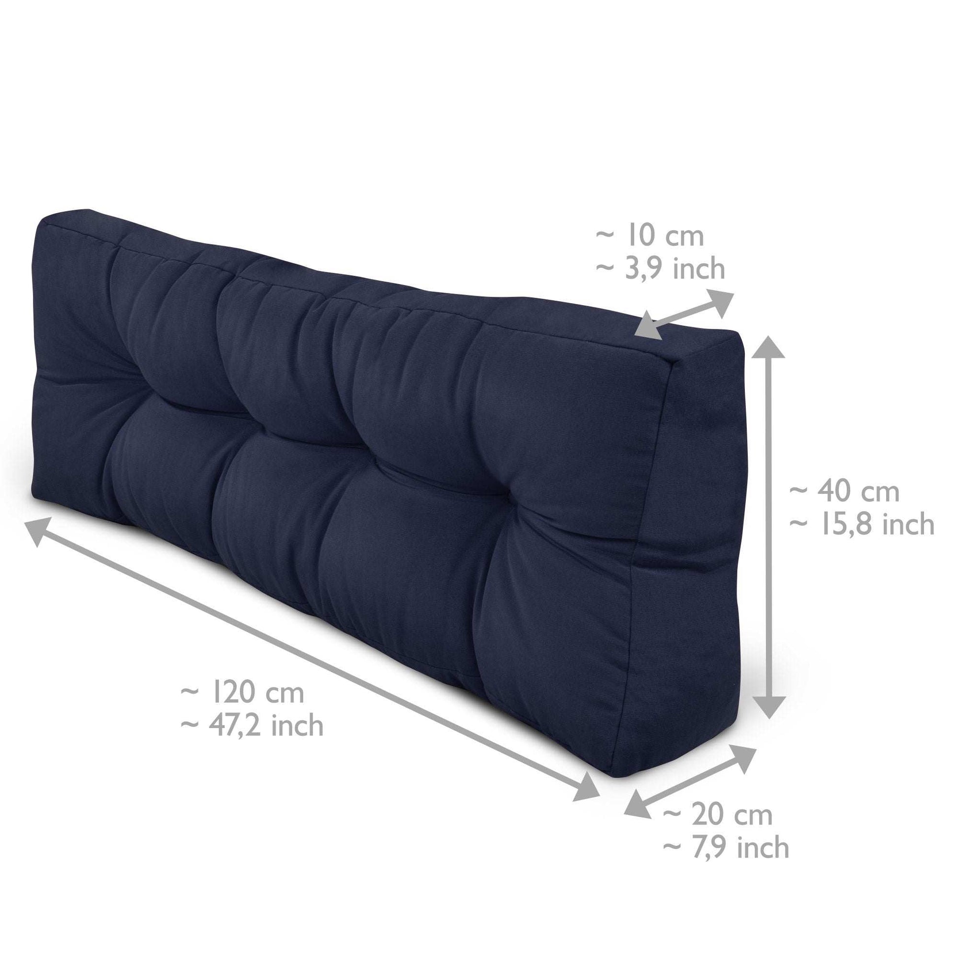 Beautissu Style Palletkussen Rugkussen Natuur 120x40 cm - Palletbank Beautissu Style Palletkussen Rugkussen Natuur 120x40 cm - Palletbank