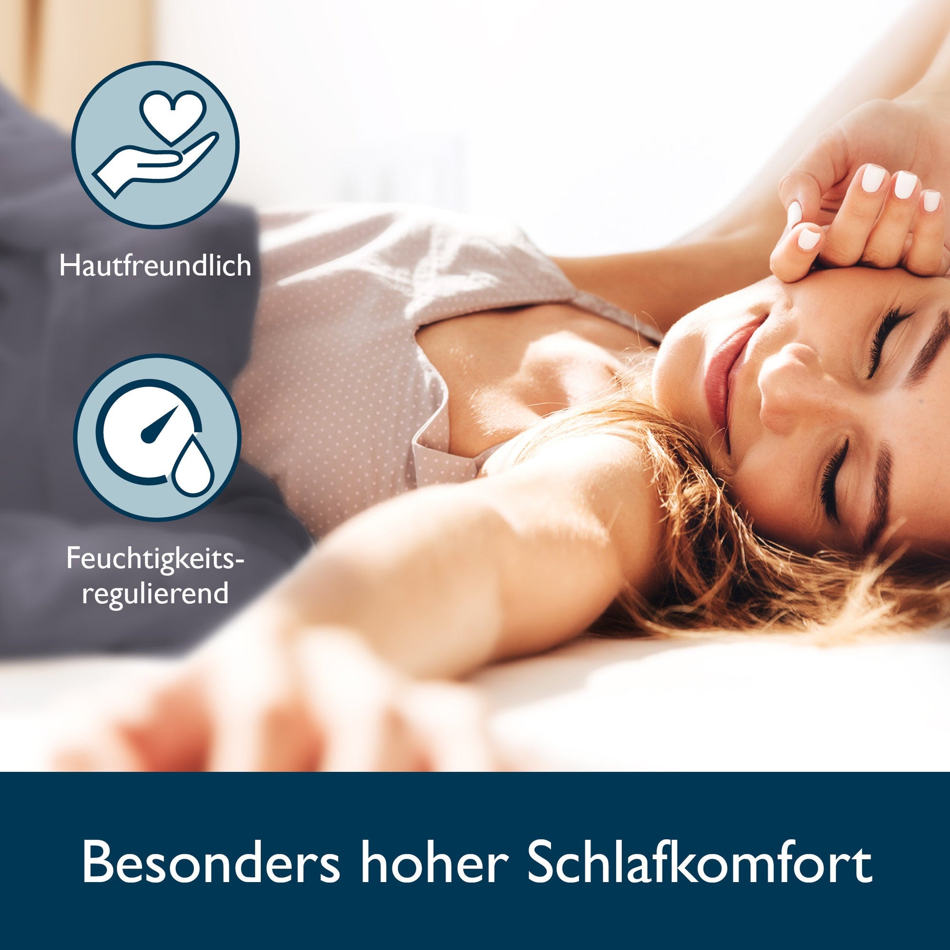 4-piece Beautissu Meline seersucker bedding set featuring temperature-regulating and skin-friendly properties for enhanced sleep comfort.