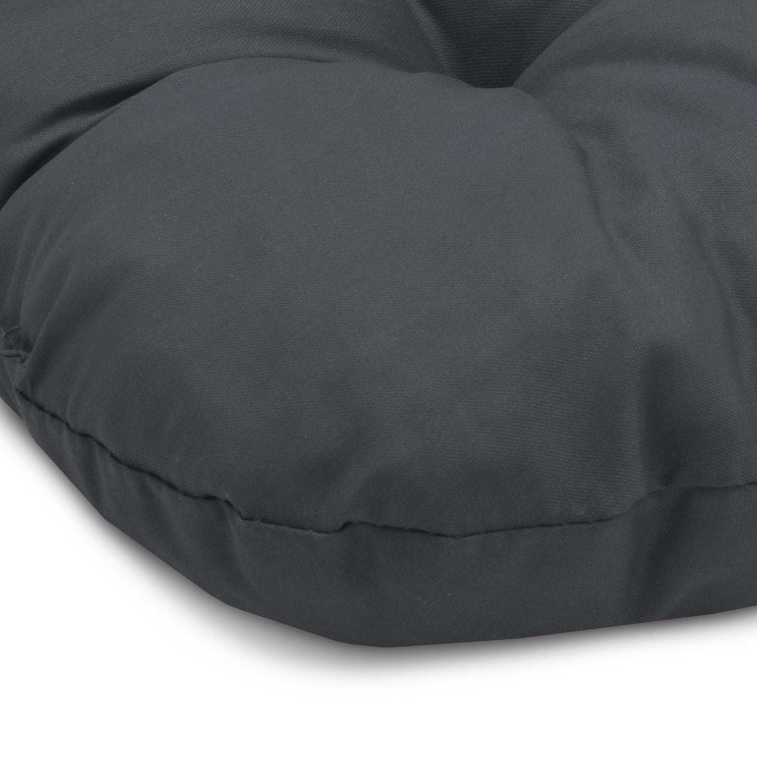 4er Set Beautissu Lisa Stuhlkissen 40x40cm in dark gray.
