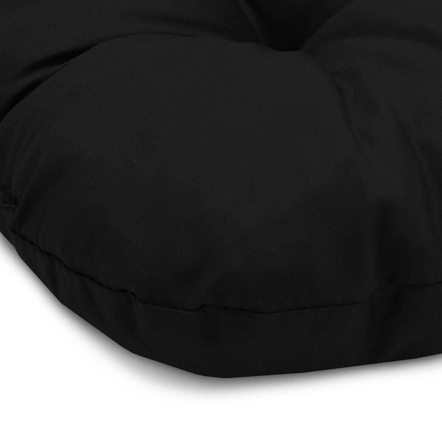 4-piece set of Beautissu Lisa black chair cushions, 40x40cm, versatile decor.