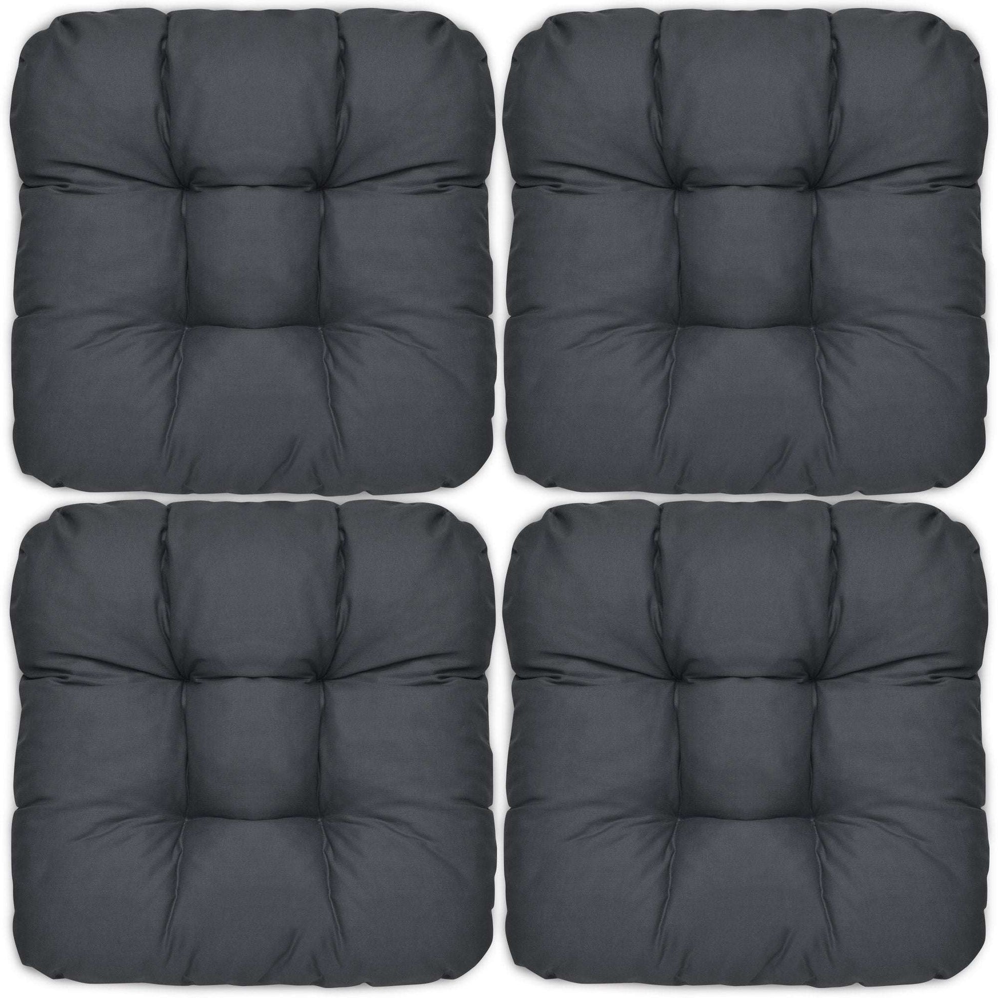 4er Set Beautissu Lisa Stuhlkissen 40x40cm in diversen Farben.
