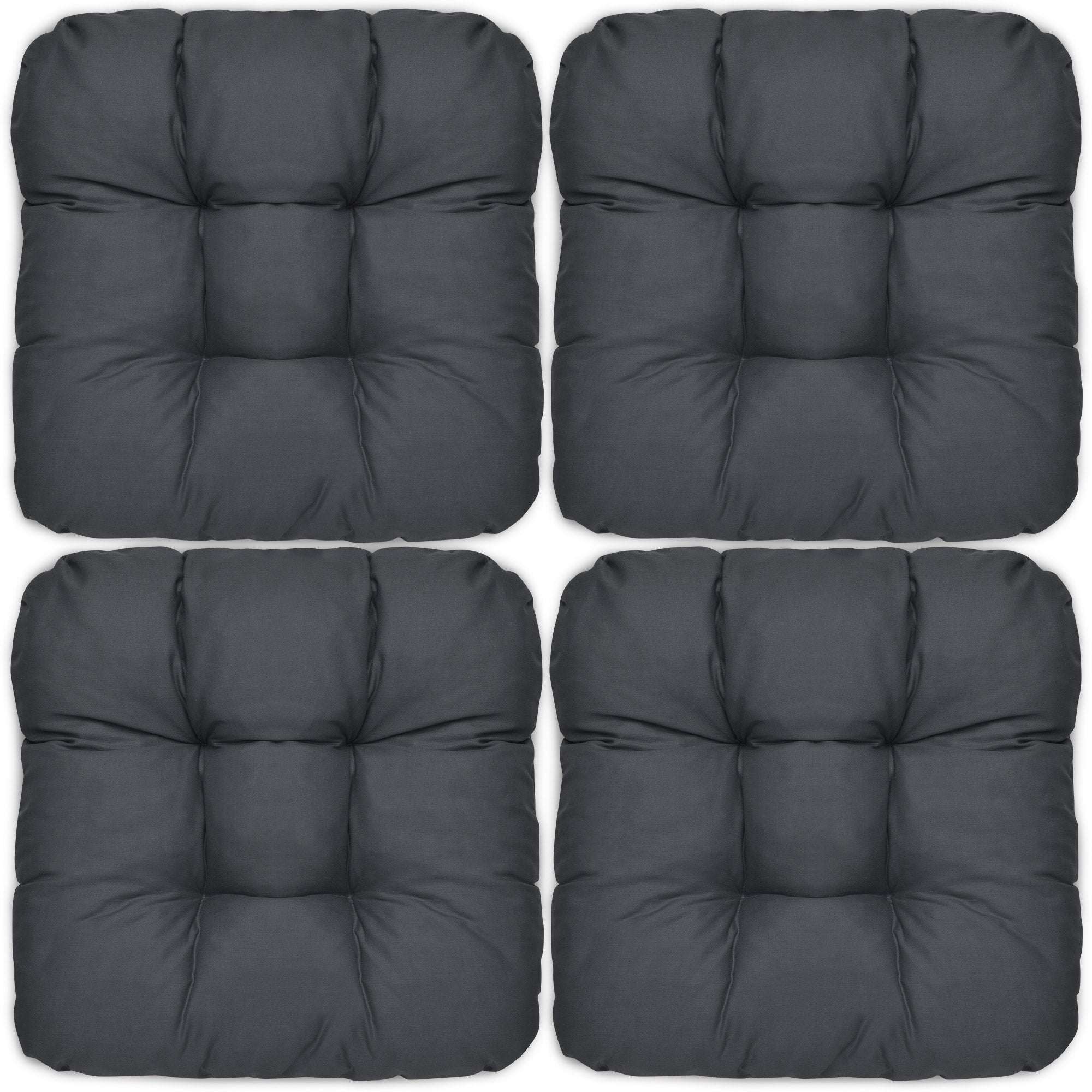 4er Set Beautissu Lisa Stuhlkissen 40x40cm in diversen Farben.