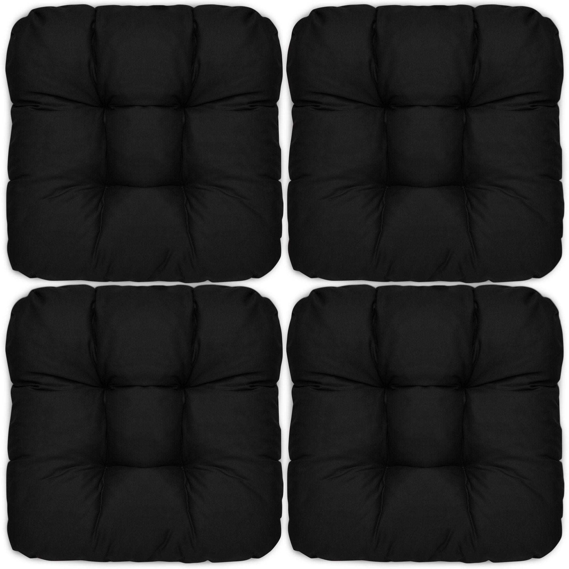 4er Set Beautissu Lisa 40x40 cm chair cushions, diverse colors, high-quality fabric.