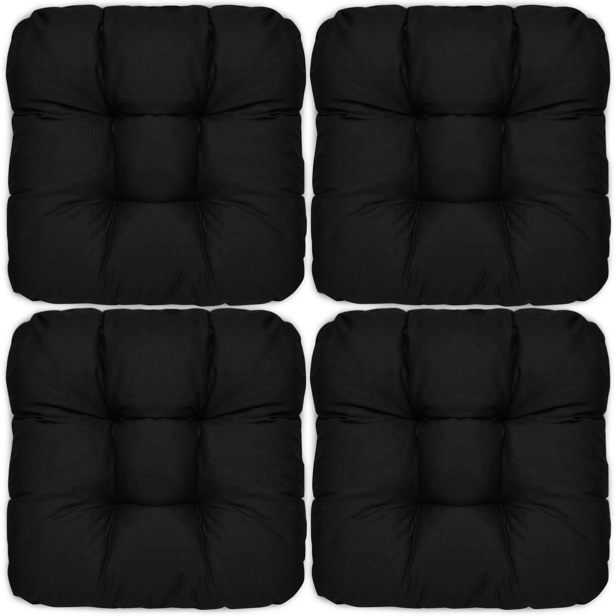 4er Set Beautissu Lisa 40x40 cm chair cushions, diverse colors, high-quality fabric.