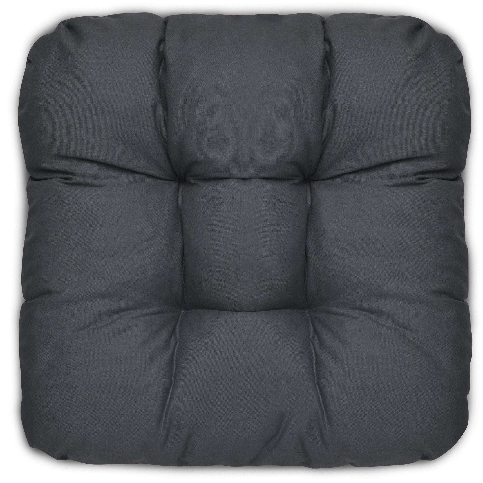 4er Set Beautissu Lisa seat cushions 40x40cm dark color, suitable for chairs, floors, and decoration.
