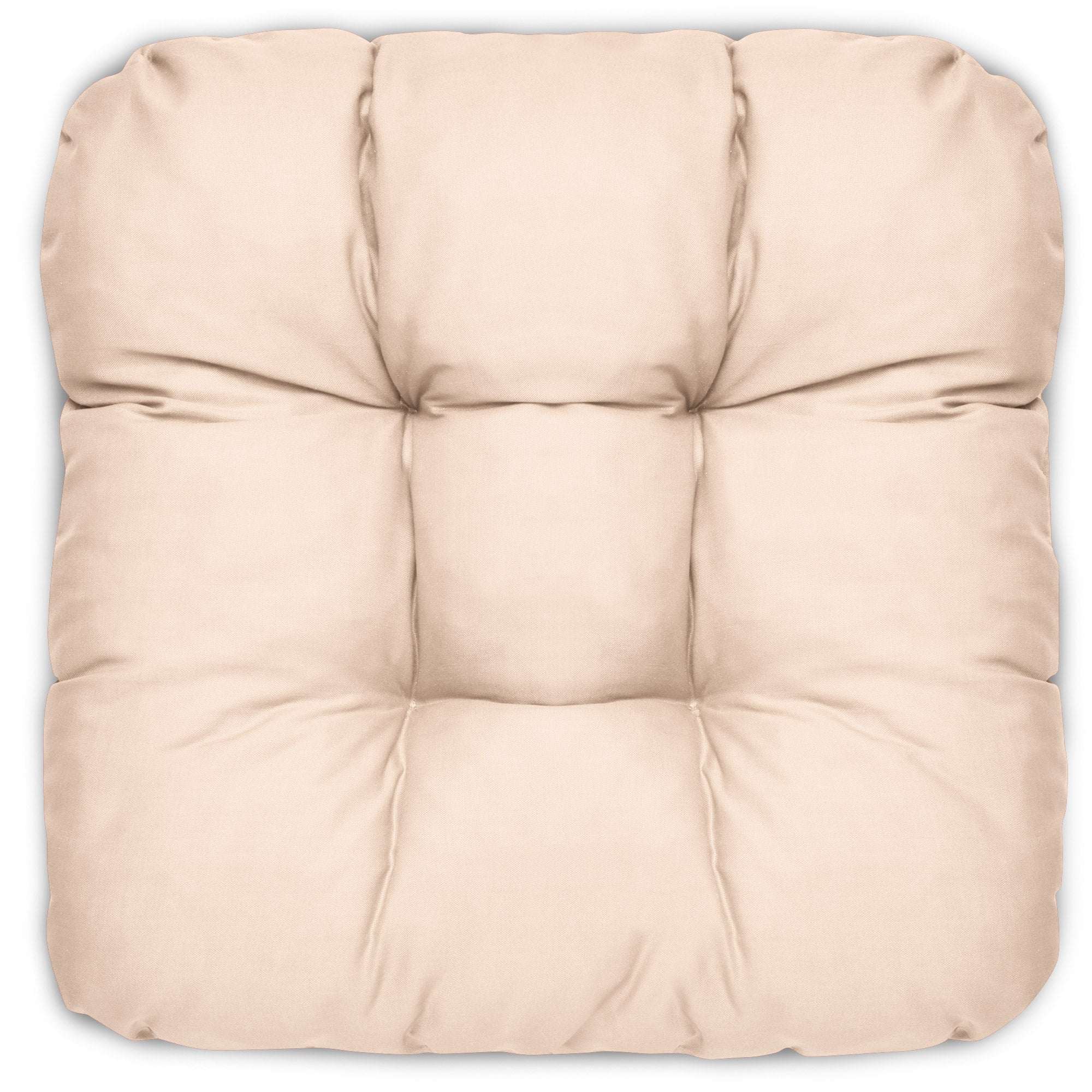 4er Set Beautissu Lisa Stuhlkissen 40x40cm in beige, vielseitig, hochwertig, Oeko-Tex zertifiziert.