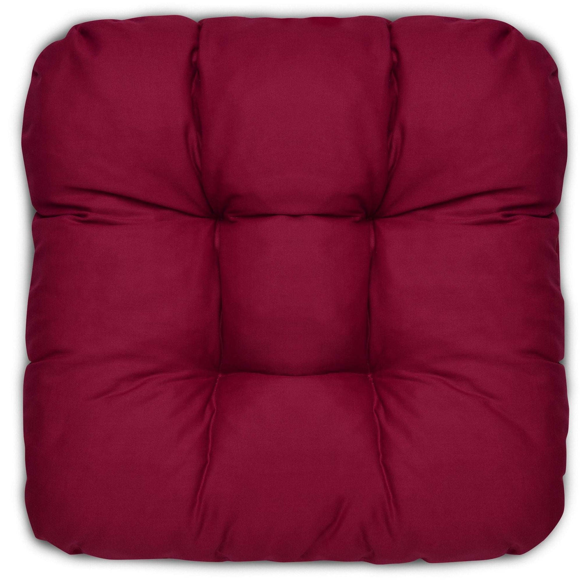 4er Set Beautissu Lisa seat cushions 40x40cm in red, versatile and high-quality.