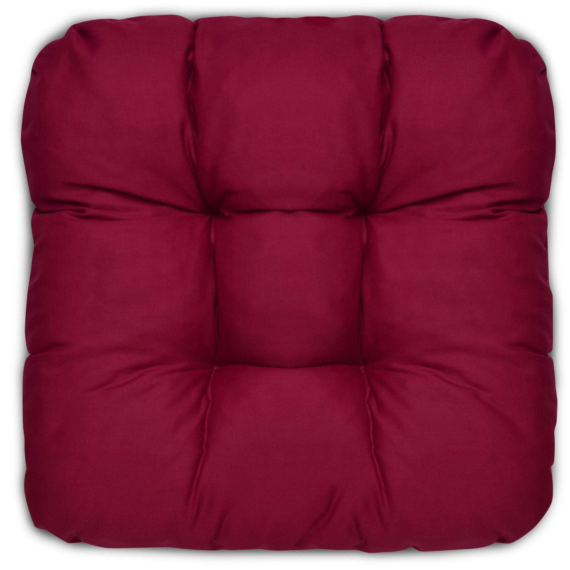 4er Set Beautissu Lisa seat cushions 40x40cm in red, versatile and high-quality.