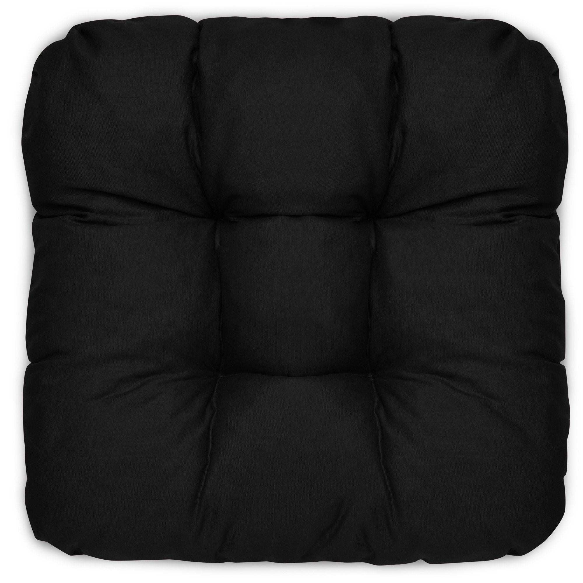 4er Set Beautissu Lisa Stuhlkissen 40x40cm in Schwarz, hochwertige Dekokissen aus Polyester und Baumwolle.