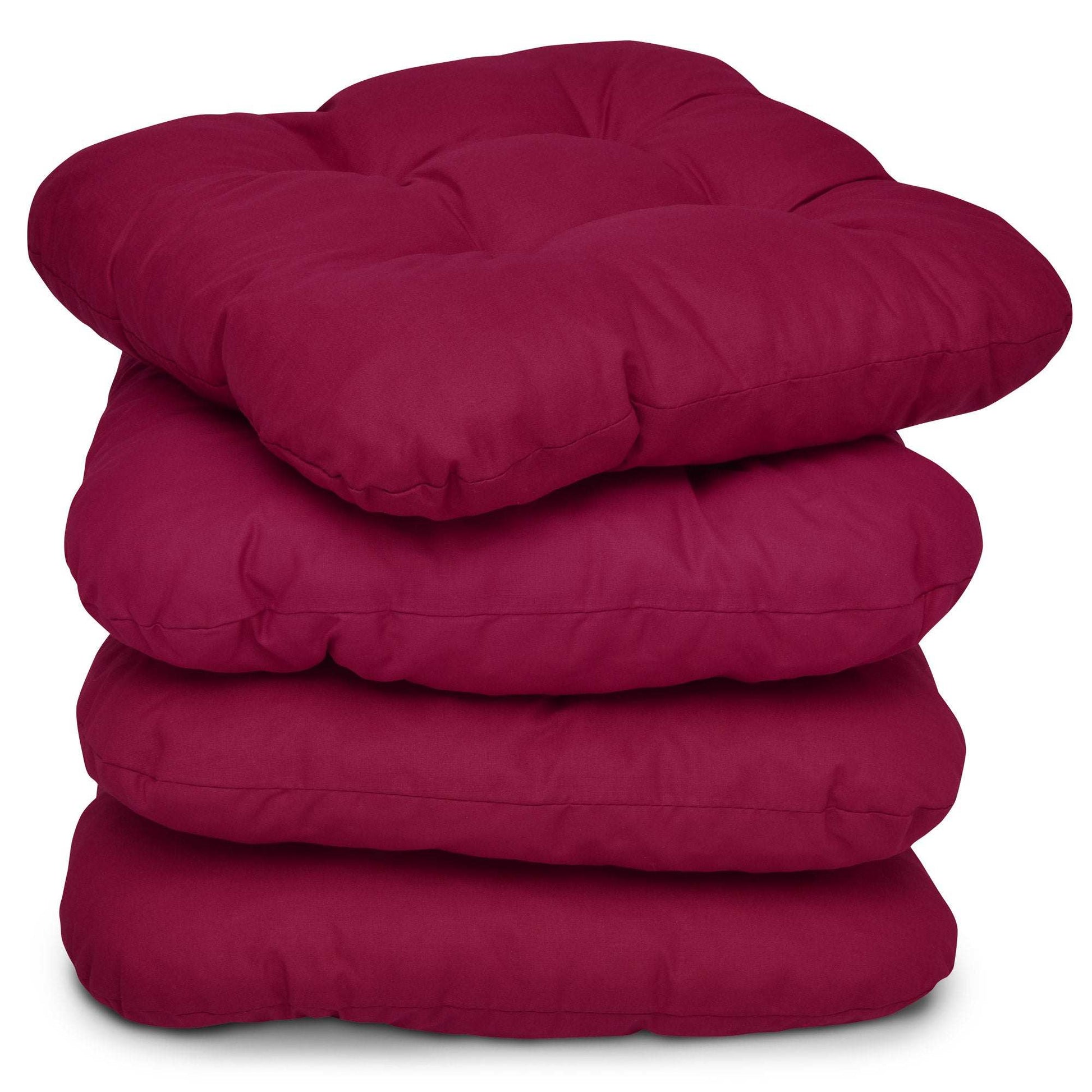 4er Set Beautissu Lisa seat cushions 40x40cm in diverse colors, high-quality, versatile use, made in EU.