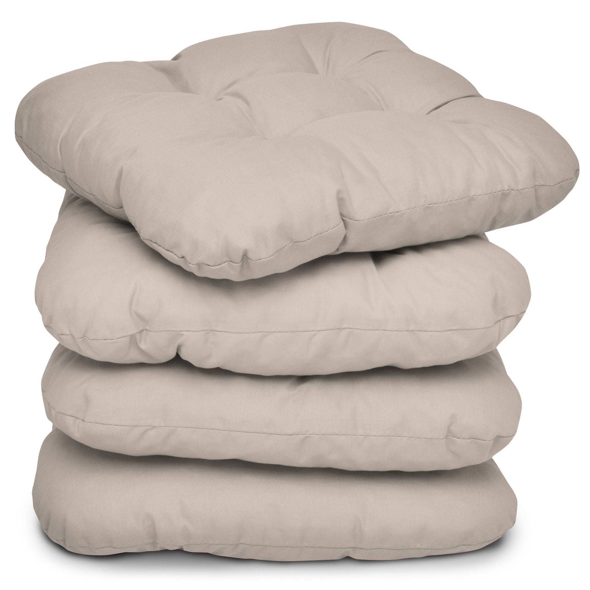 4er Set Beautissu Lisa seat cushions 40x40cm in diverse colors, premium quality, Oeko-Tex certified.