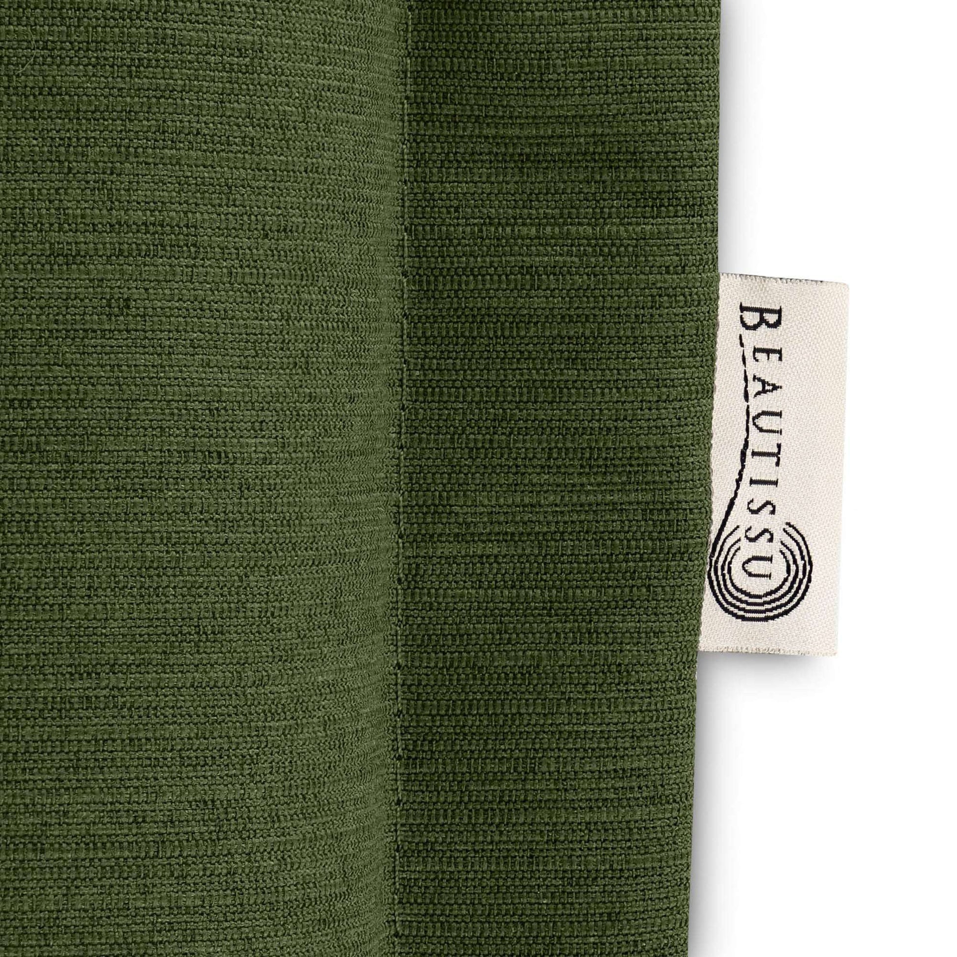 Beautissu HighLux HL garden chair cushion with headrest in green fabric.
