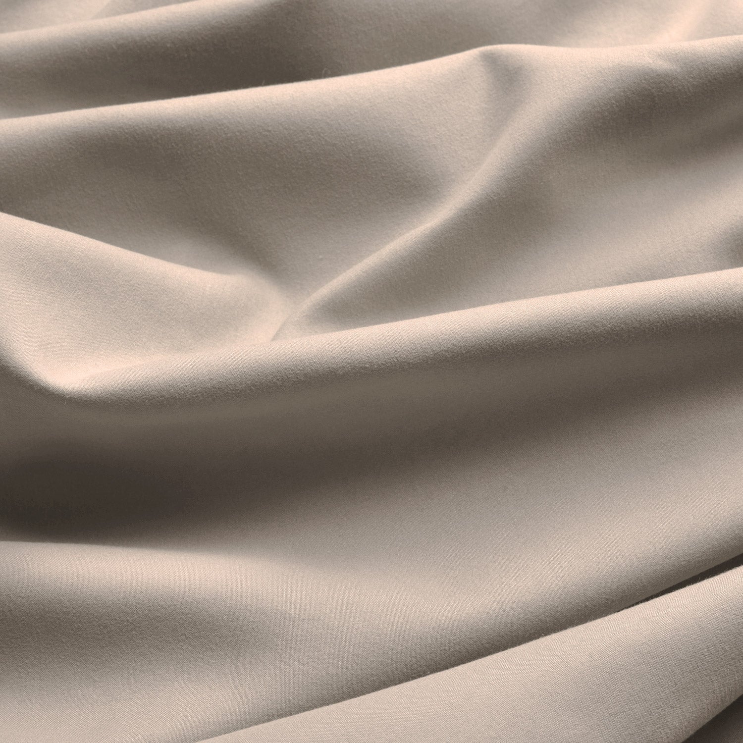 Beautissu Amelie Thermal Curtains with Universal Tape, elegant fabric, beige.