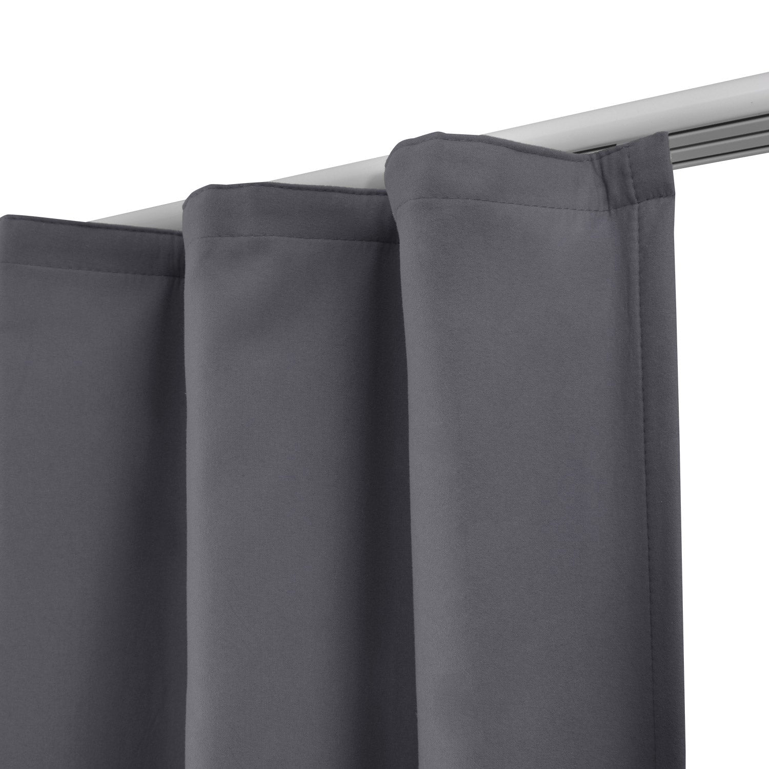 2er Set Beautissu Kräuselband Amelie Thermo Vorhänge in verschiedenen Farben, aus 100% Polyester, UV-beständig, isolierend, mit Universalband-Aufhängung.