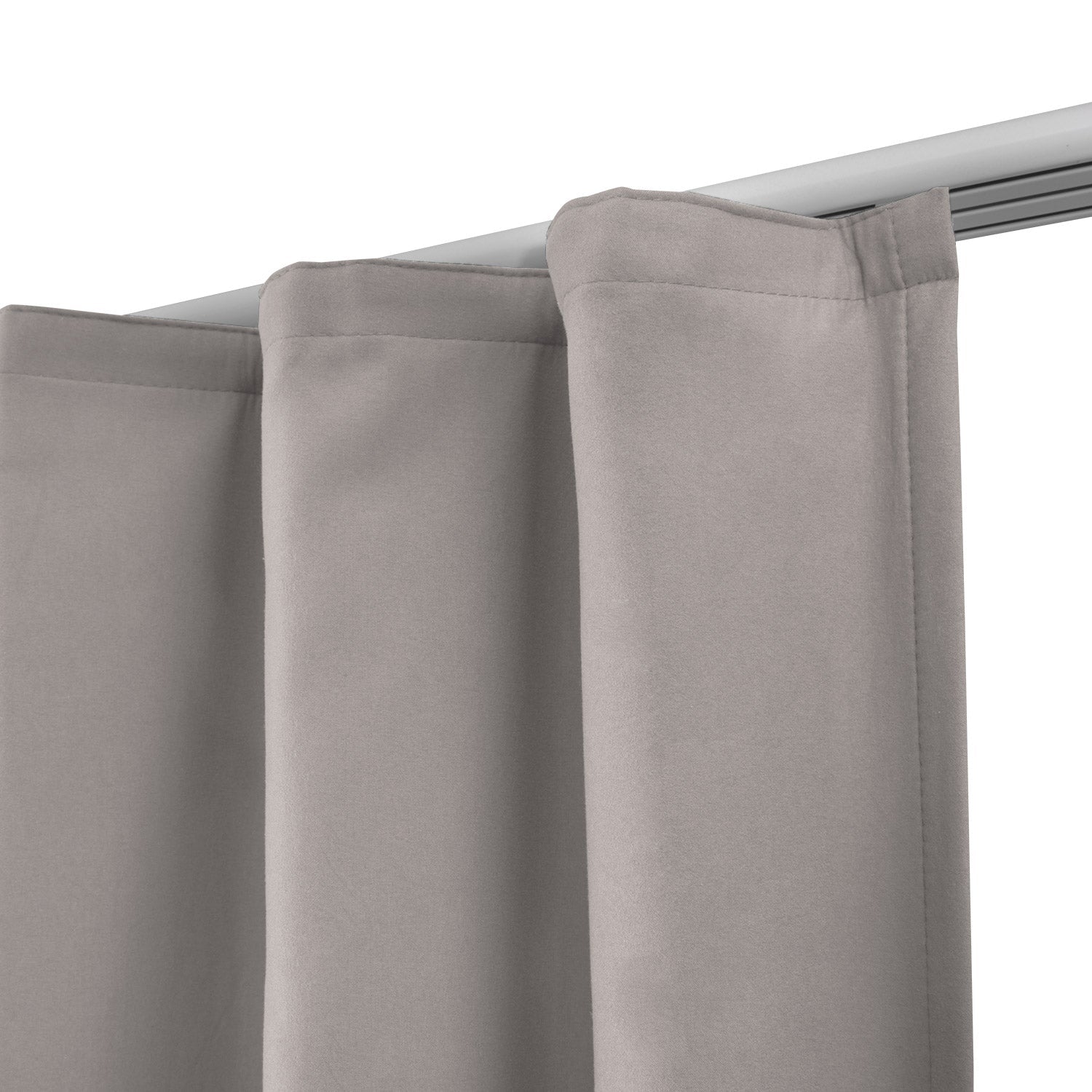 2er Set Beautissu Amelie Thermo Vorhänge mit Kräuselband, lichtbeständig und isolierend, in verschiedenen Farben.