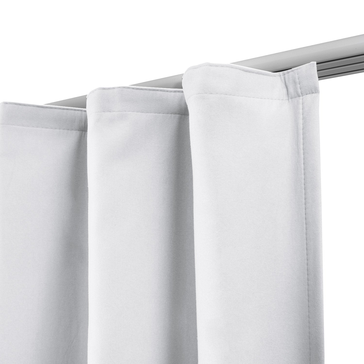 Beautissu Amelie Thermo Vorhänge mit Kräuselband in verschiedenen Farben, 2er Set.