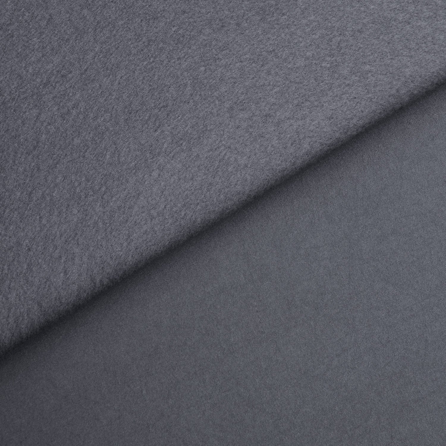 Beautissu Kräuselband Amelie Thermo Vorhänge in grau, isolierend mit Fleece-Rückseite, UV-beständig.