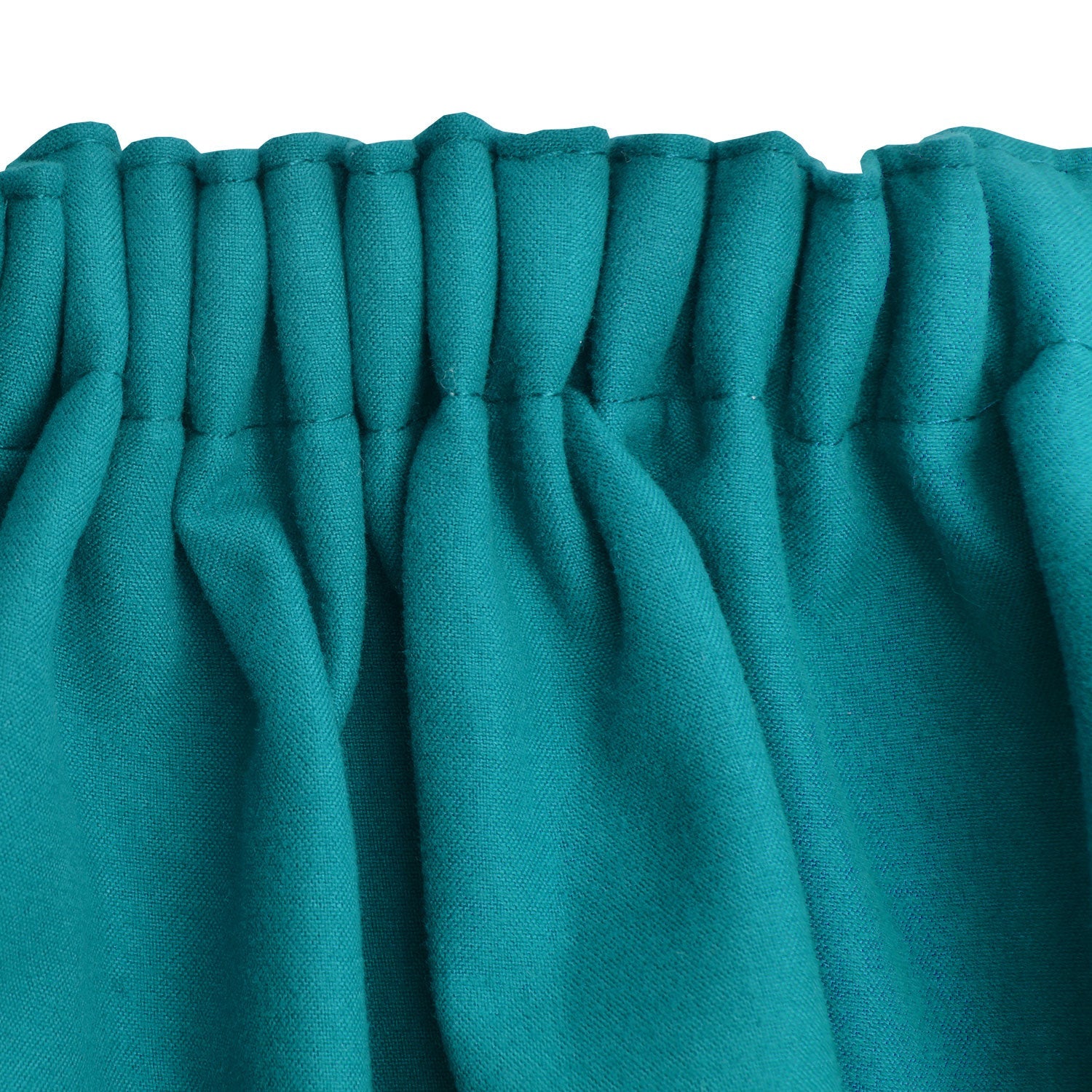 Beautissu Kräuselband Amelie Thermo Vorhang in Grün, elegante Falten, UV-beständiger Polyester.