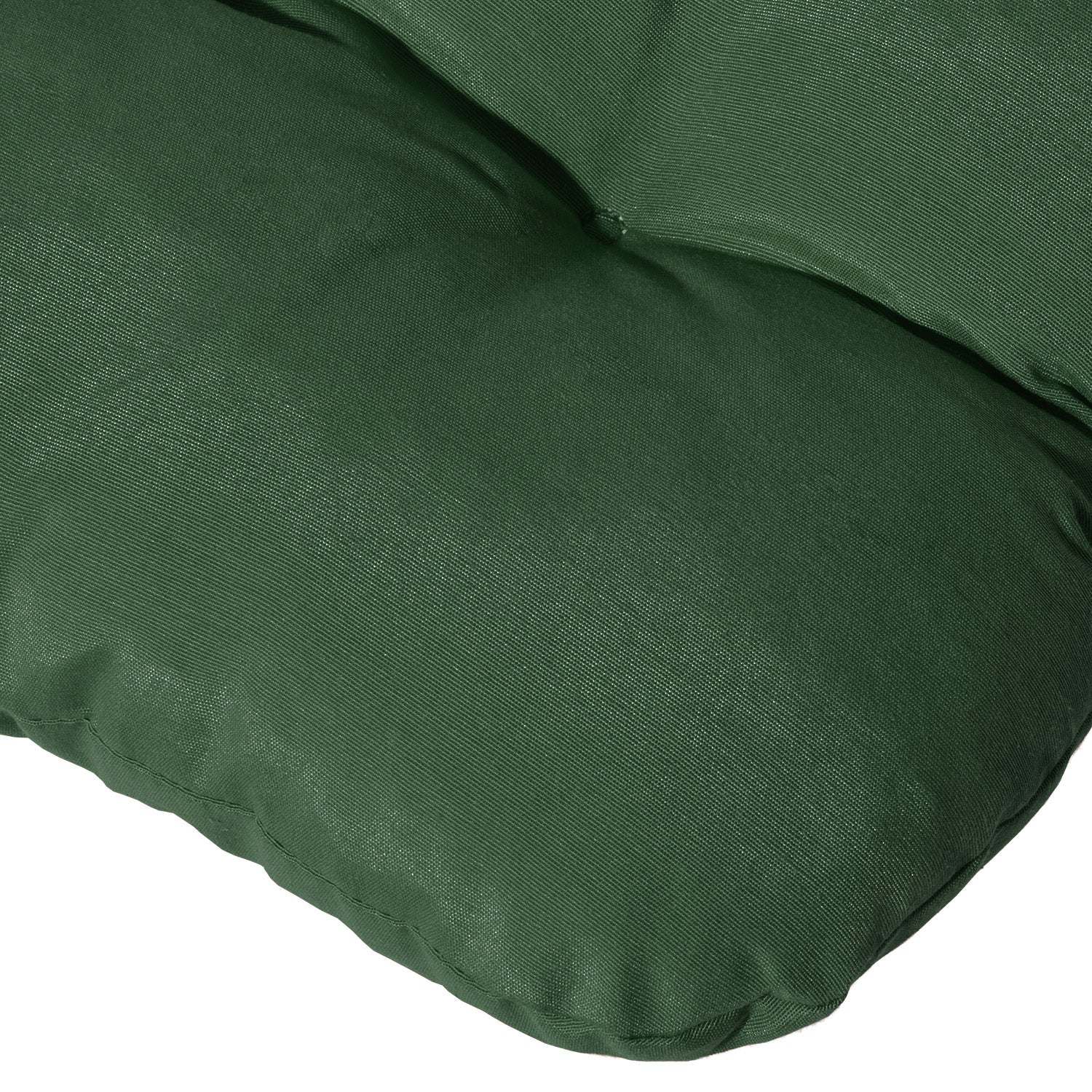 Beautissu Flair NL Niederlehner cushion, 100x50x8 cm, green, high-quality, comfortable garden chair pad.