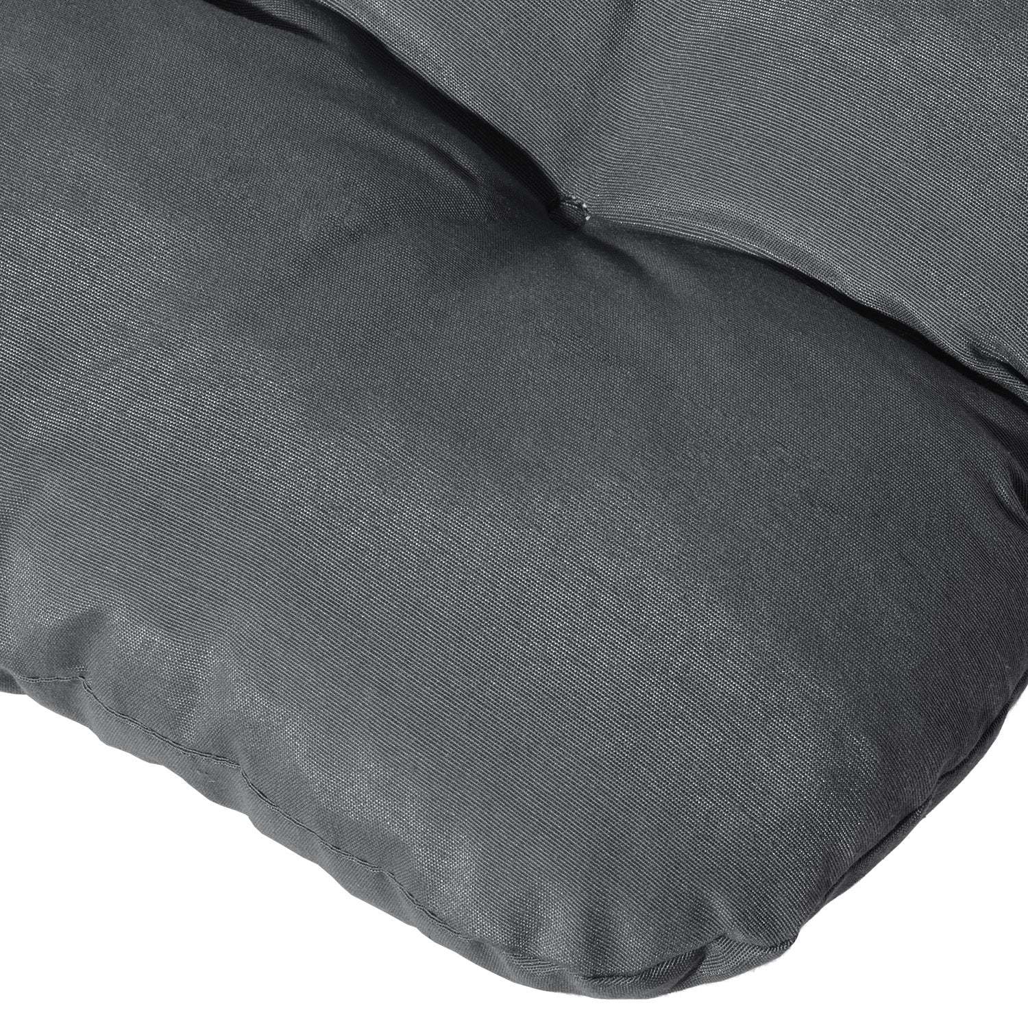 Beautissu Flair NL garden chair cushion in gray color, 100x50x8 cm.